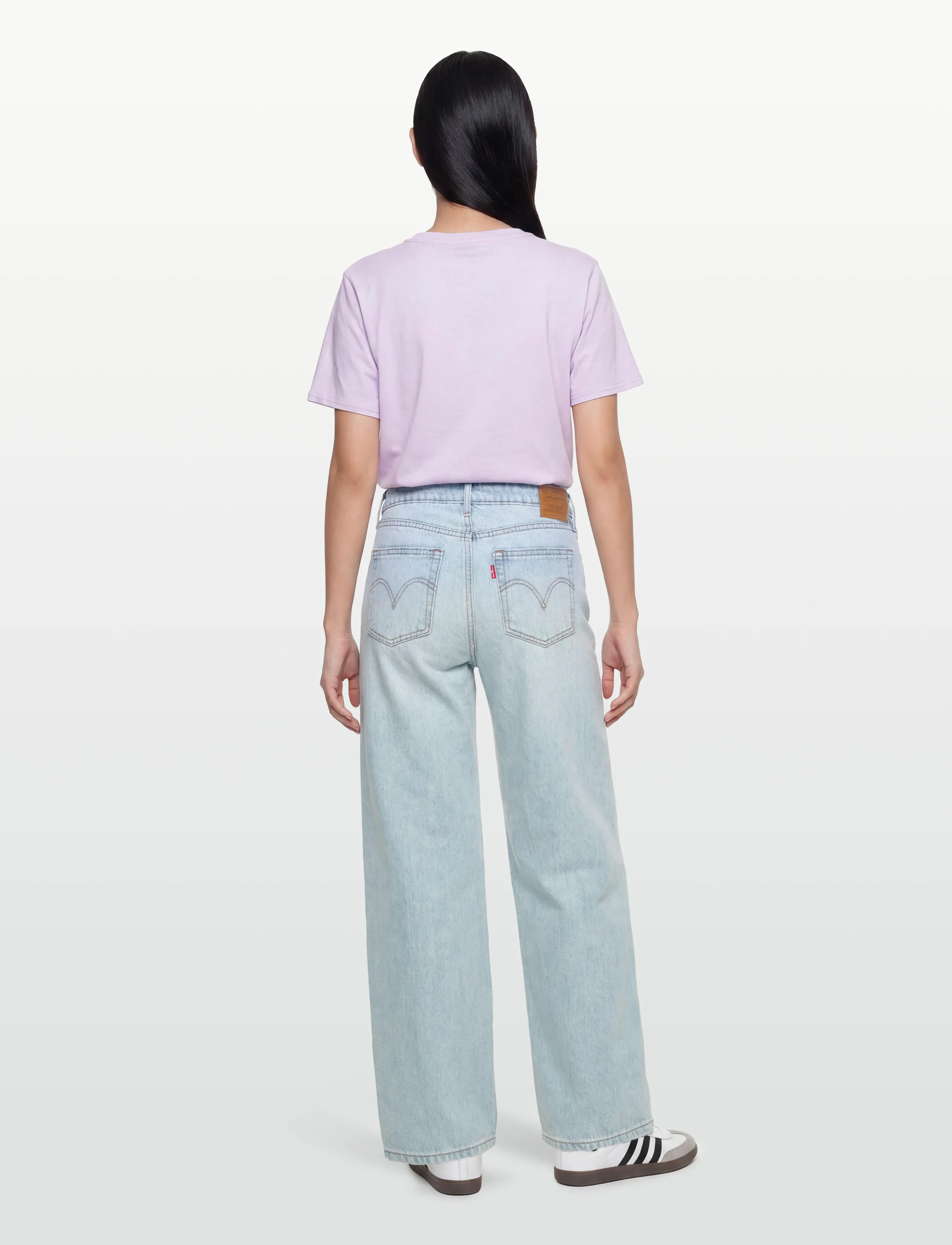 Levi's® - LOW LOOSE PICK SIDES PSK - wide leg jeans - light indigo - worn in - 4