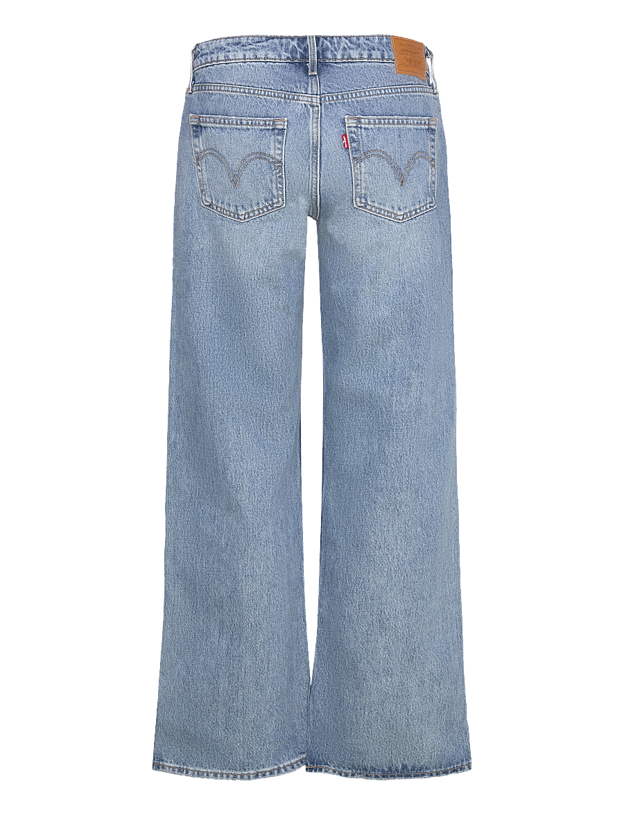 Levi's® - LOW LOOSE SHAKEY GROUND - hosen mit weitem bein - med indigo - worn in - 2
