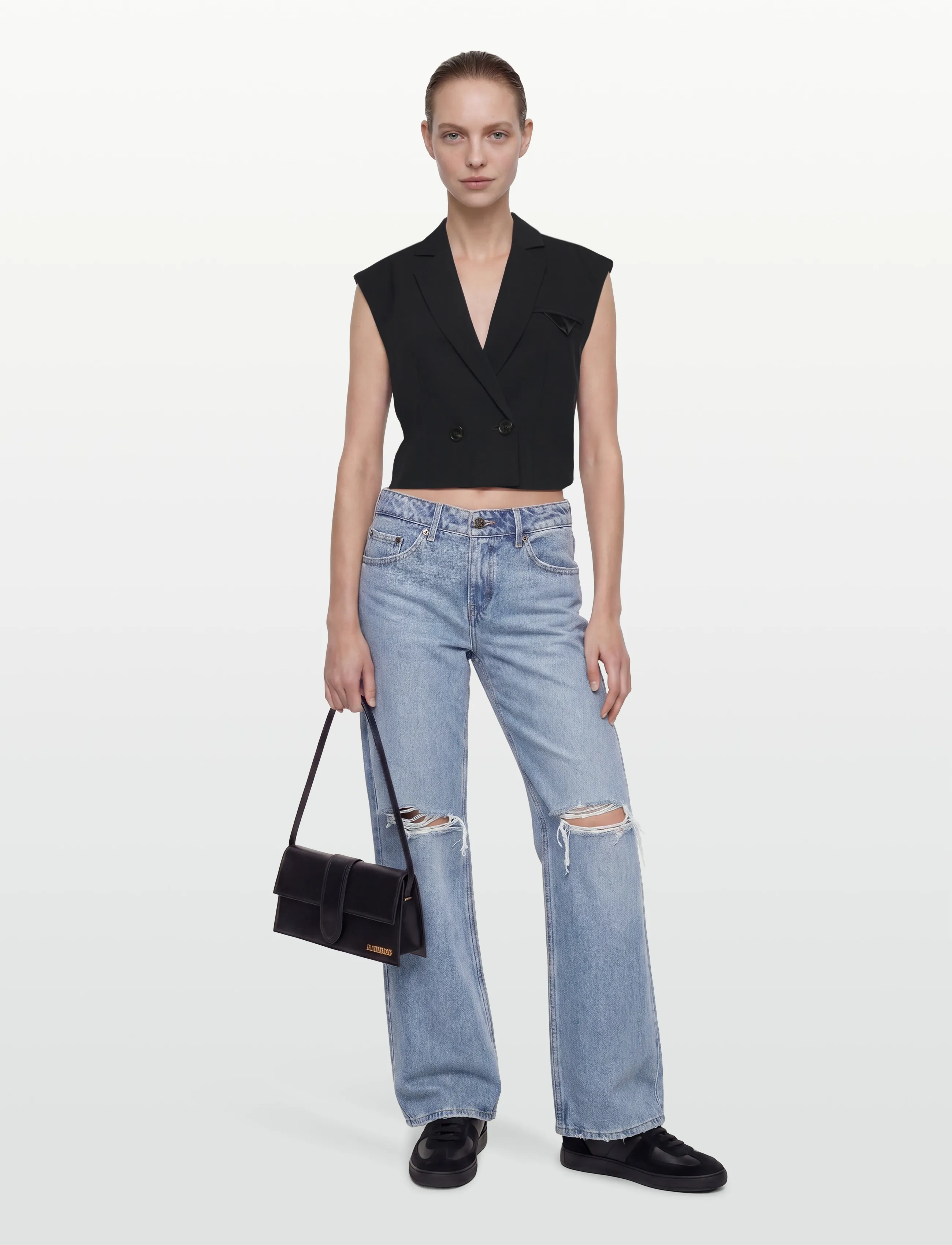 Levi's® LOW LOOSE SHAKEY GROUND - Farkut - MED INDIGO - WORN IN / blue