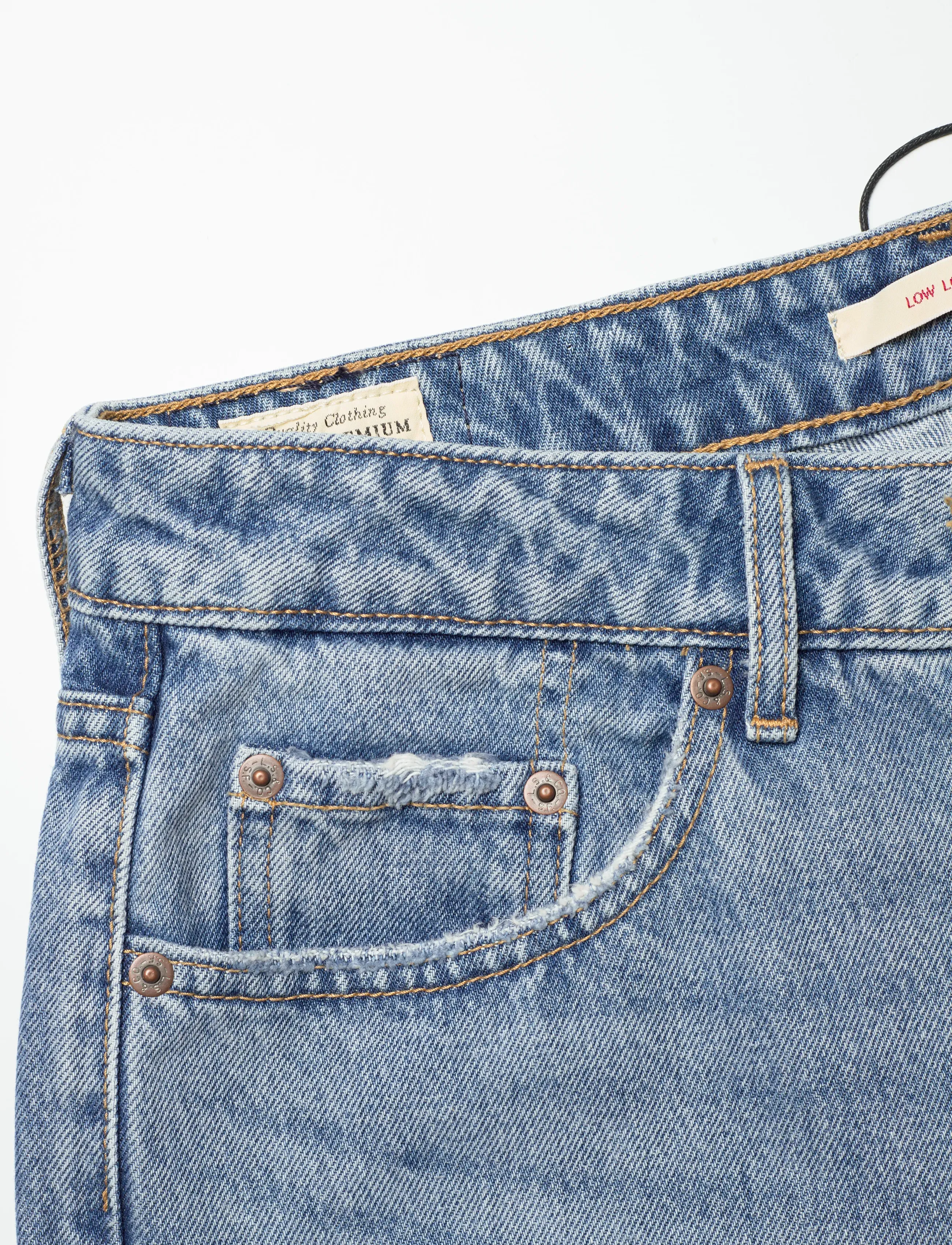 Levi's® - LOW LOOSE SHAKEY GROUND - vida jeans - med indigo - worn in - 5
