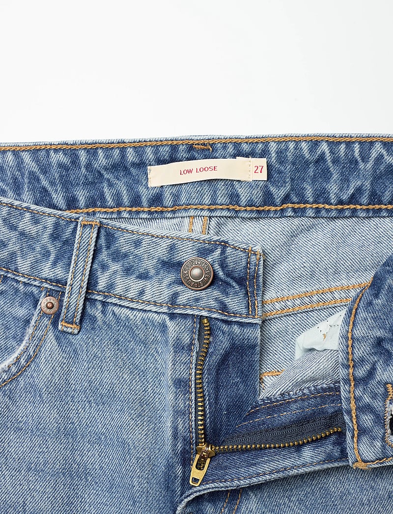 Levi's® - LOW LOOSE SHAKEY GROUND - laia säärega teksad - med indigo - worn in - 3