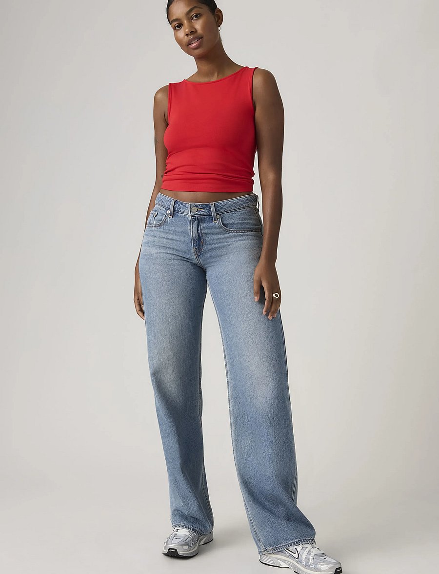 Levi's® - LOW LOOSE GOOD GRADES TENCEL - laia säärega teksad - med indigo - worn in - 0