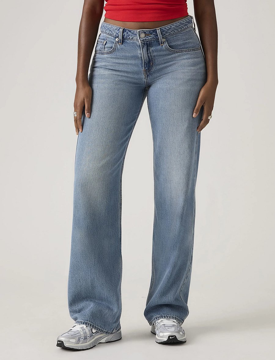 Levi's® - LOW LOOSE GOOD GRADES TENCEL - laia säärega teksad - med indigo - worn in - 3