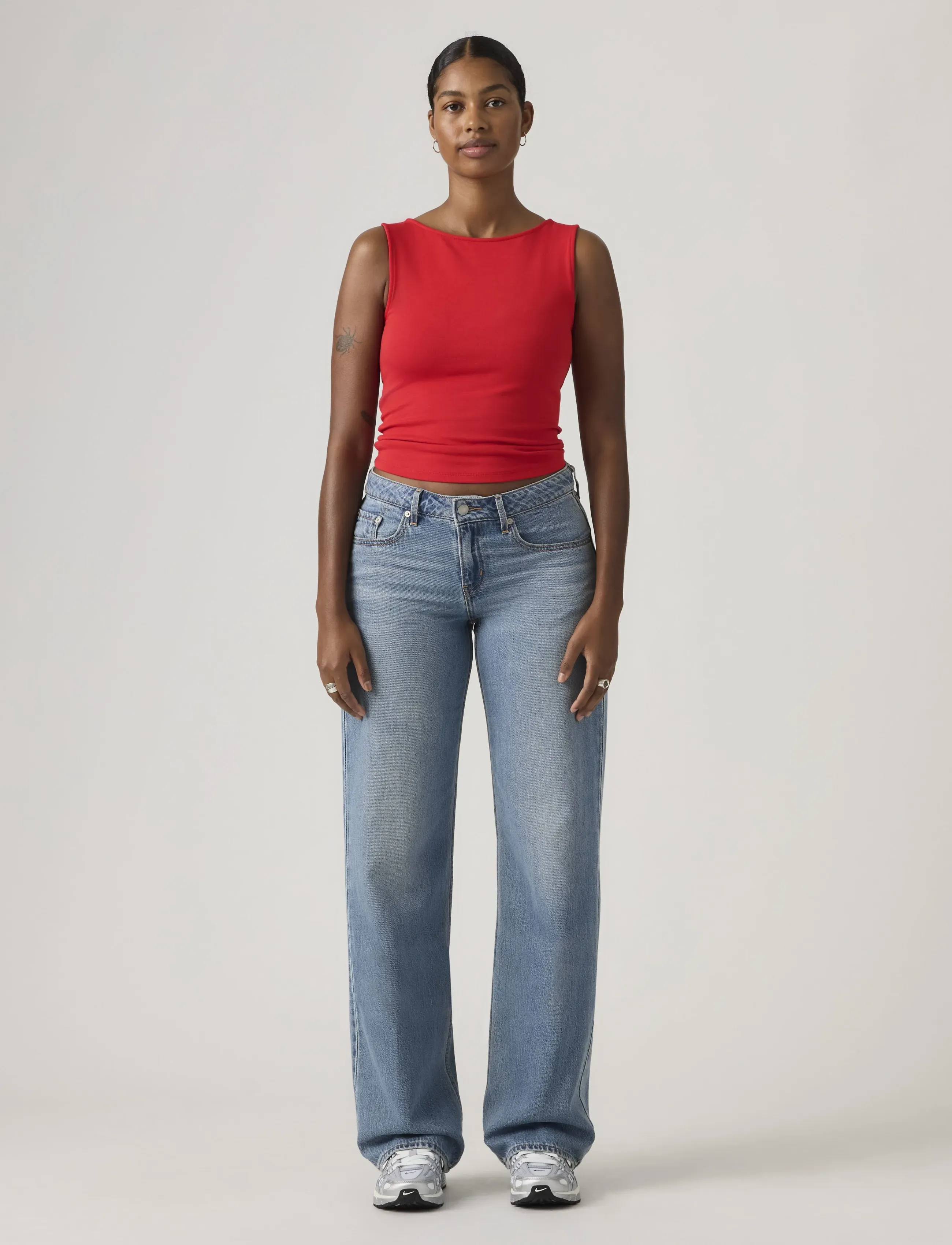 Levi's® - LOW LOOSE GOOD GRADES TENCEL - laia säärega teksad - med indigo - worn in - 4