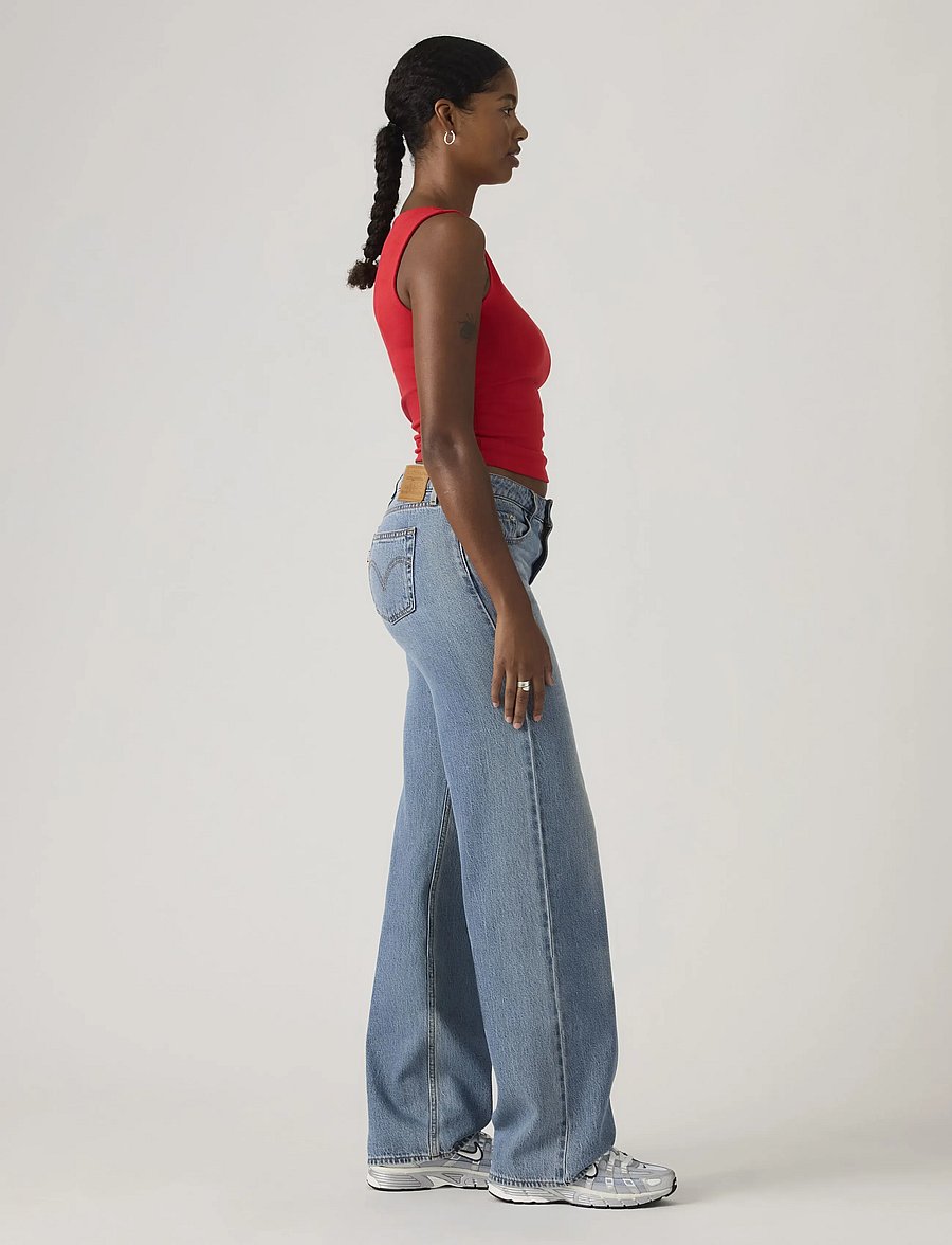 Levi's® - LOW LOOSE GOOD GRADES TENCEL - laia säärega teksad - med indigo - worn in - 5