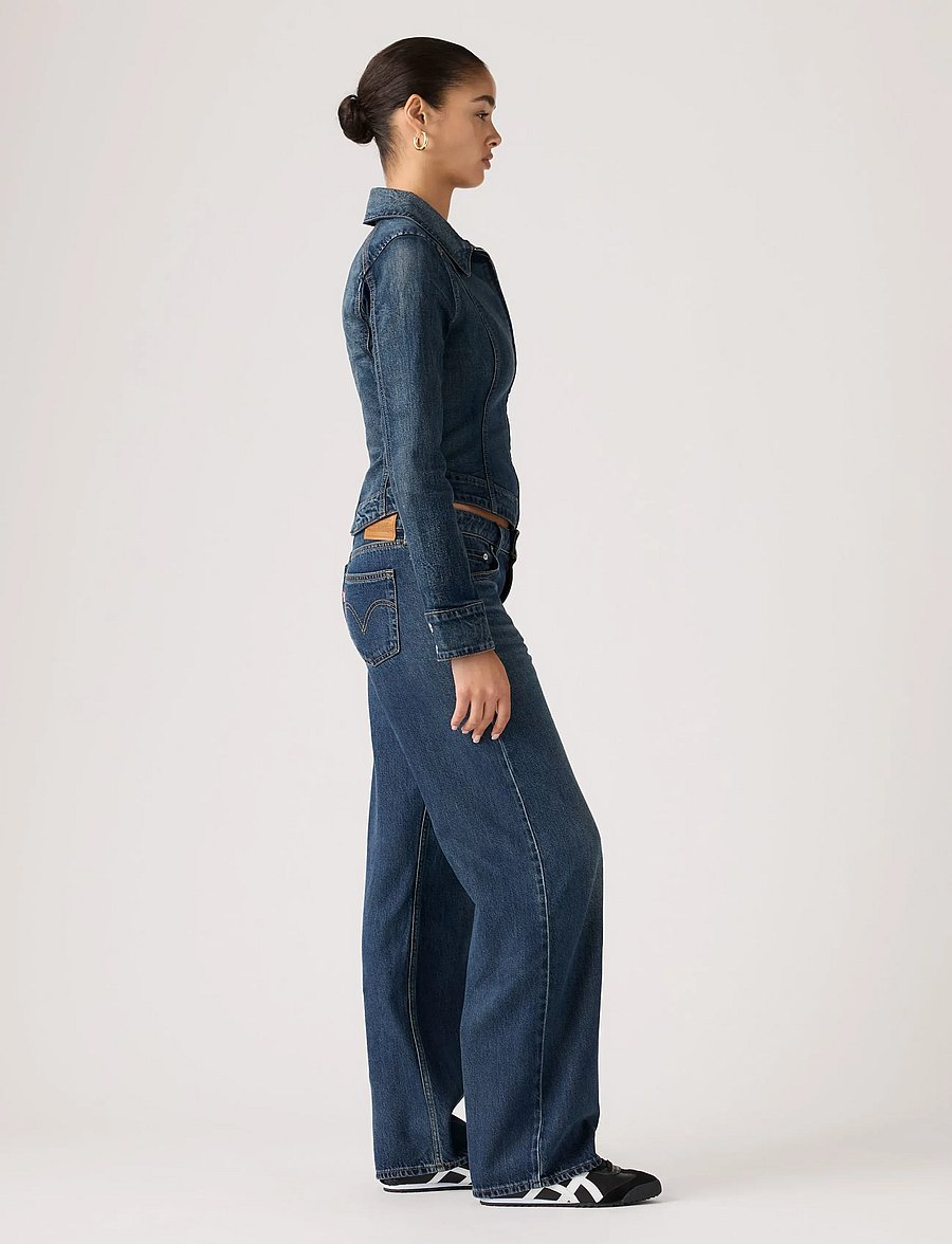Levi's® - LOW LOOSE LOST IN TRANSLATION - hosen mit weitem bein - med indigo - worn in - 3