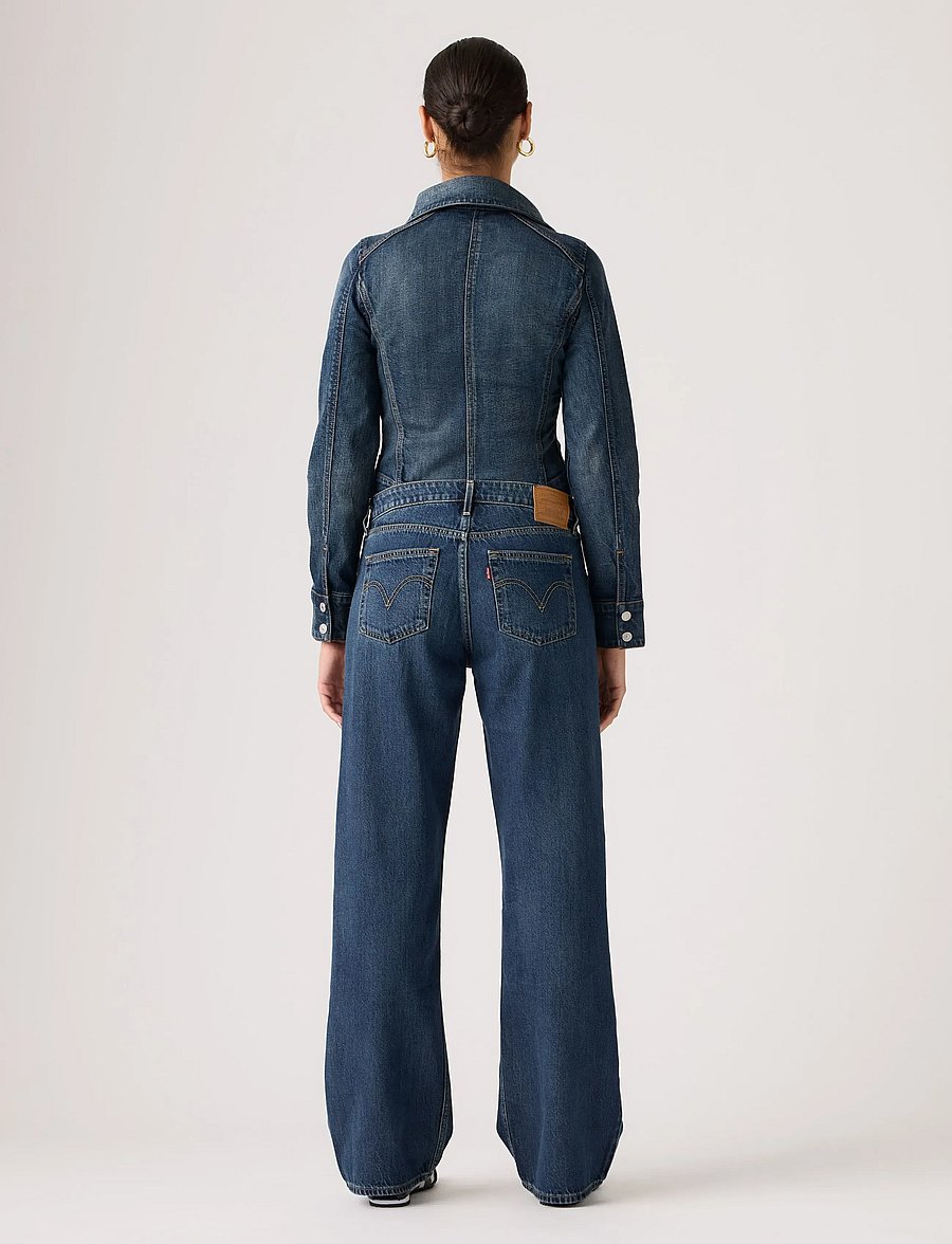 Levi's® - LOW LOOSE LOST IN TRANSLATION - hosen mit weitem bein - med indigo - worn in - 4