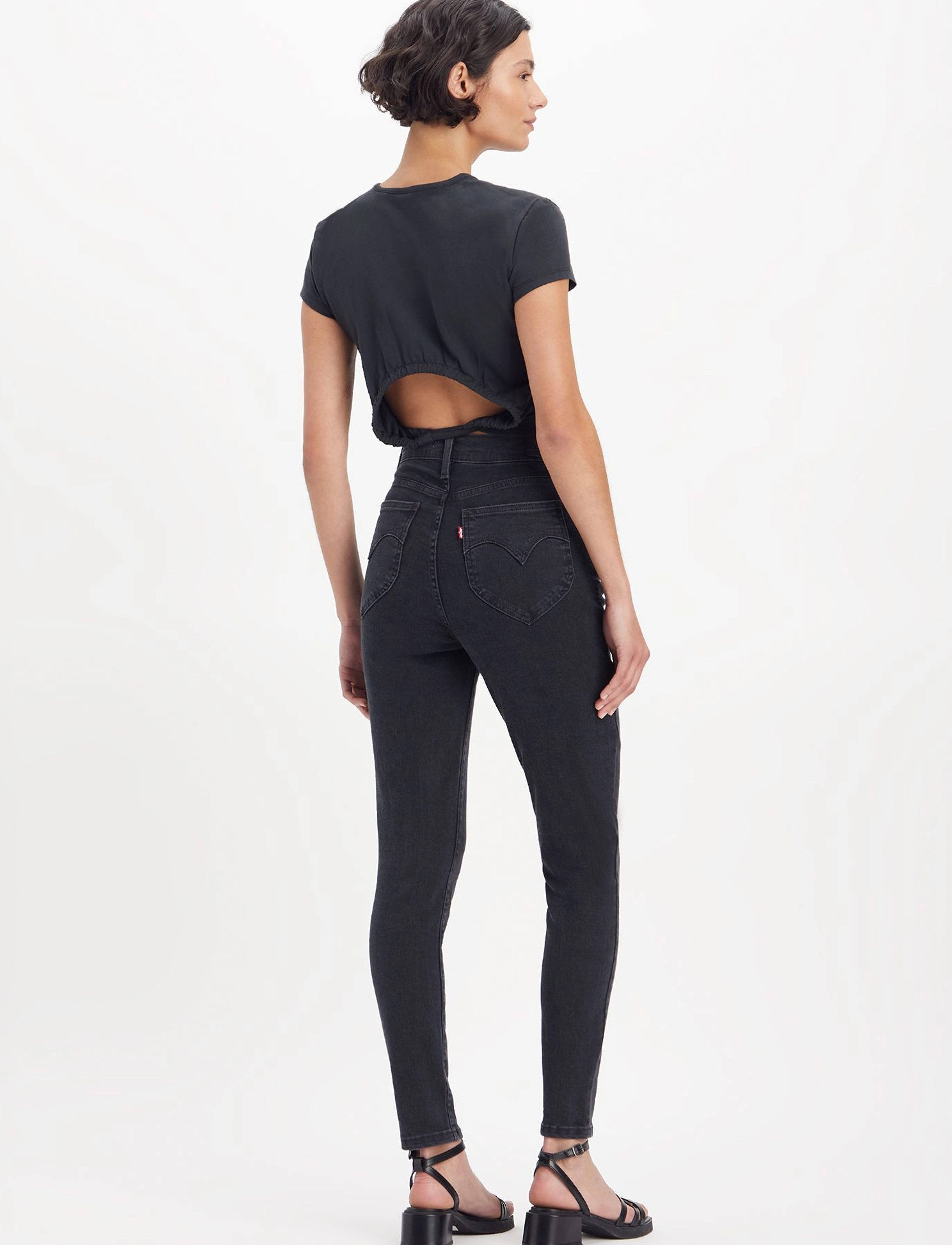 Levi's® - RETRO HIGH SKINNY CHANGE OF PL - jeans skinny - blacks - 4