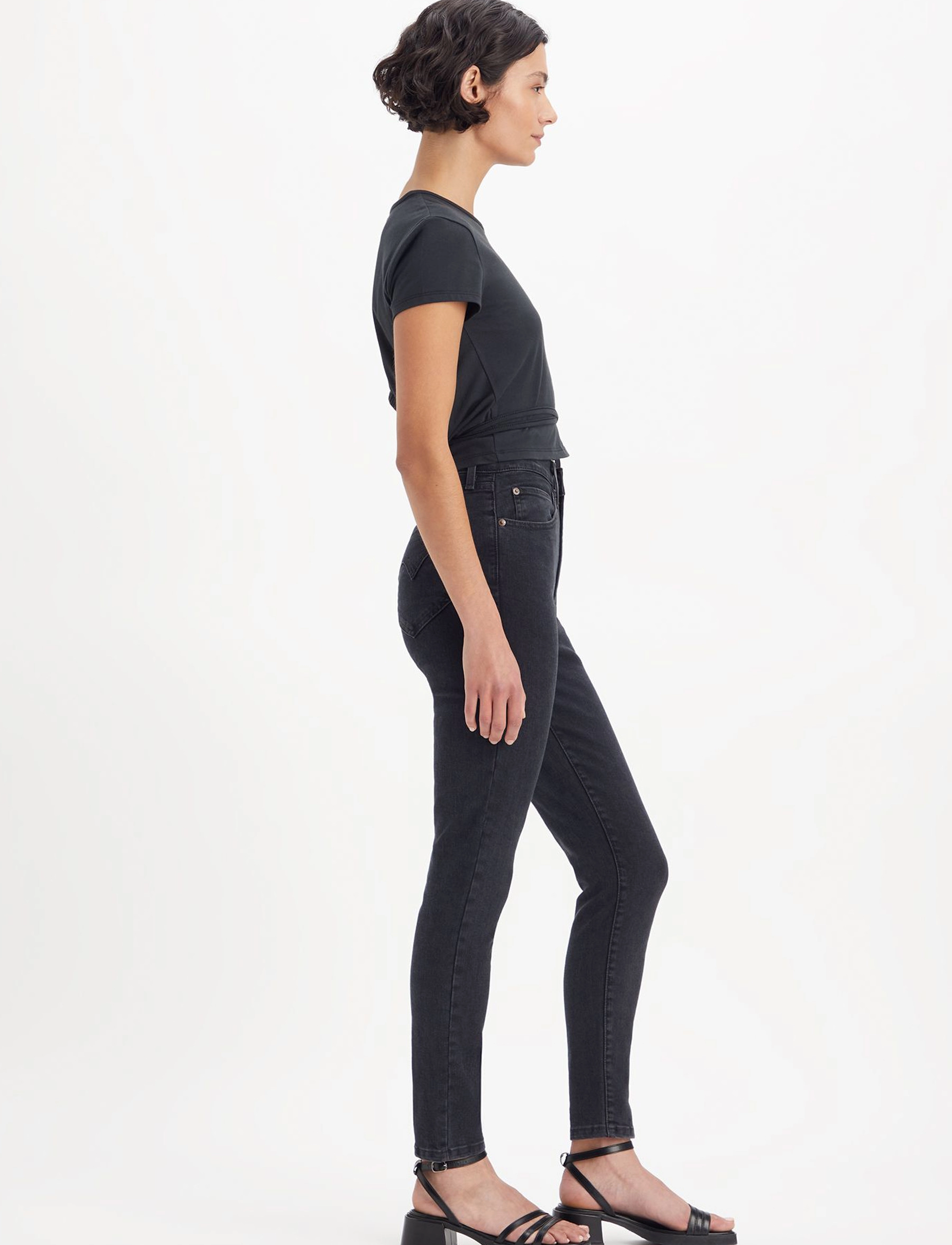 Levi's® - RETRO HIGH SKINNY CHANGE OF PL - jeans skinny - blacks - 5