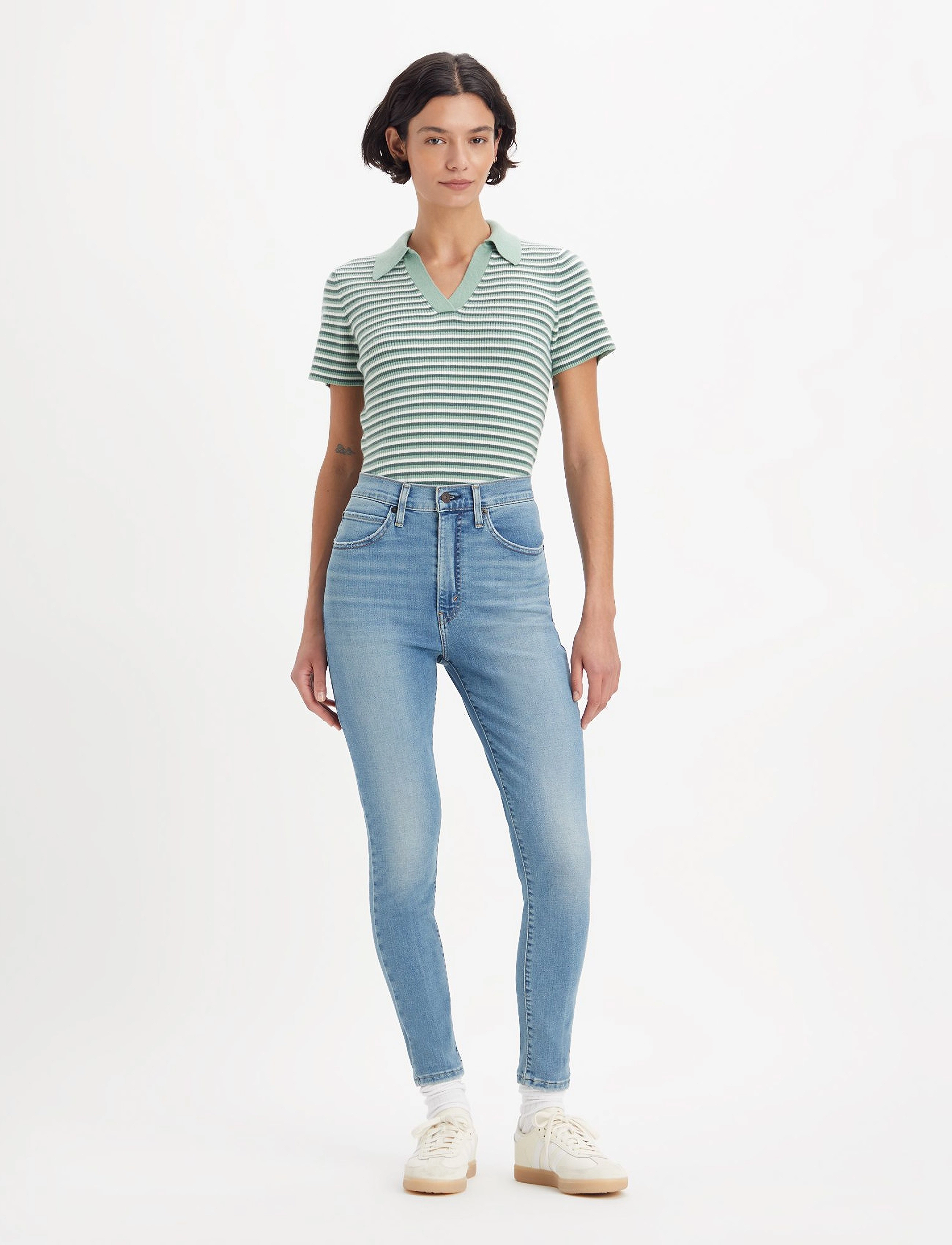 LEVI´S Women - RETRO HIGH SKINNY IN CONFIDENC - med indigo - worn in - 4