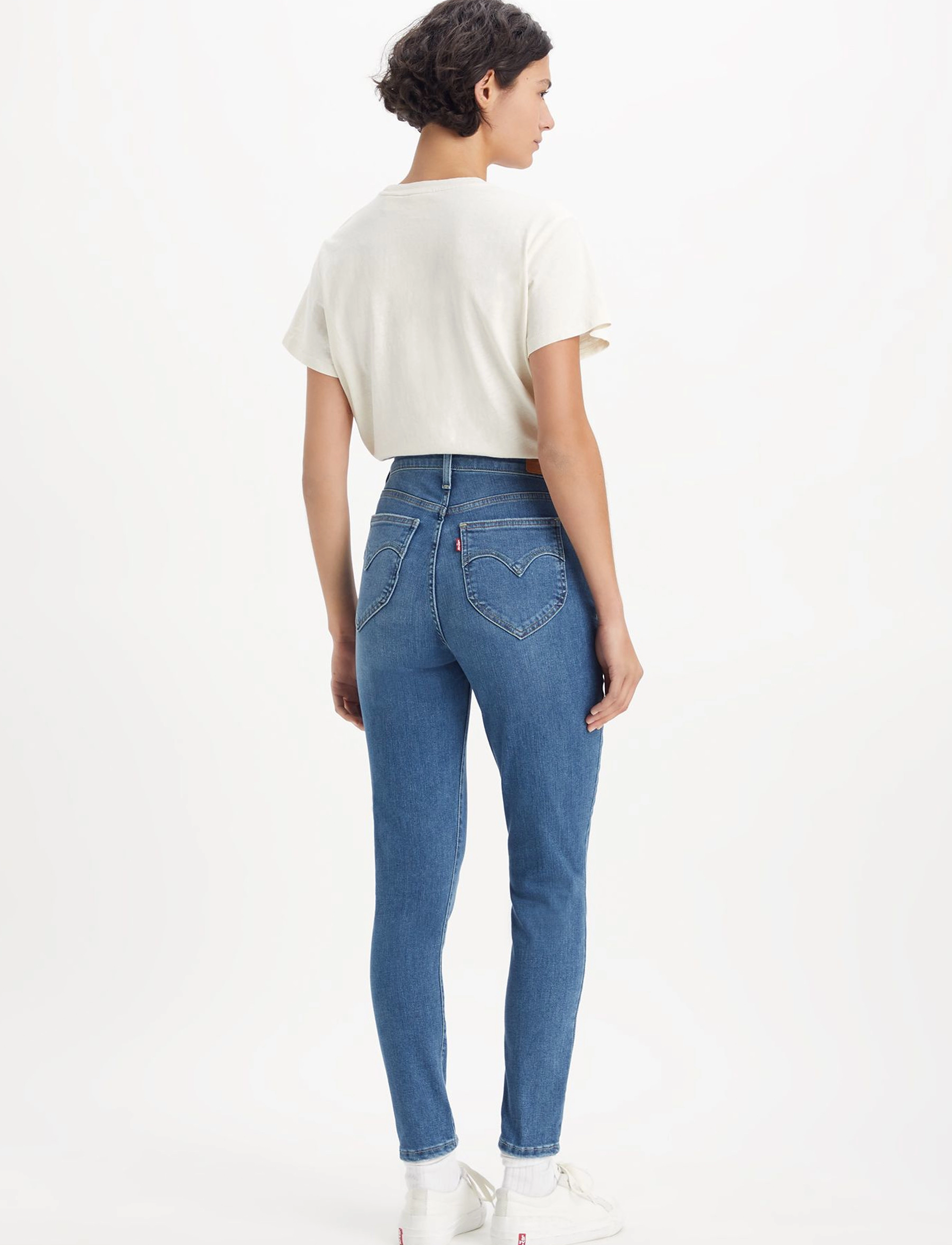 Levi's® - RETRO HIGH SKINNY RUN THE WORL - jeans skinny - med indigo - worn in - 4