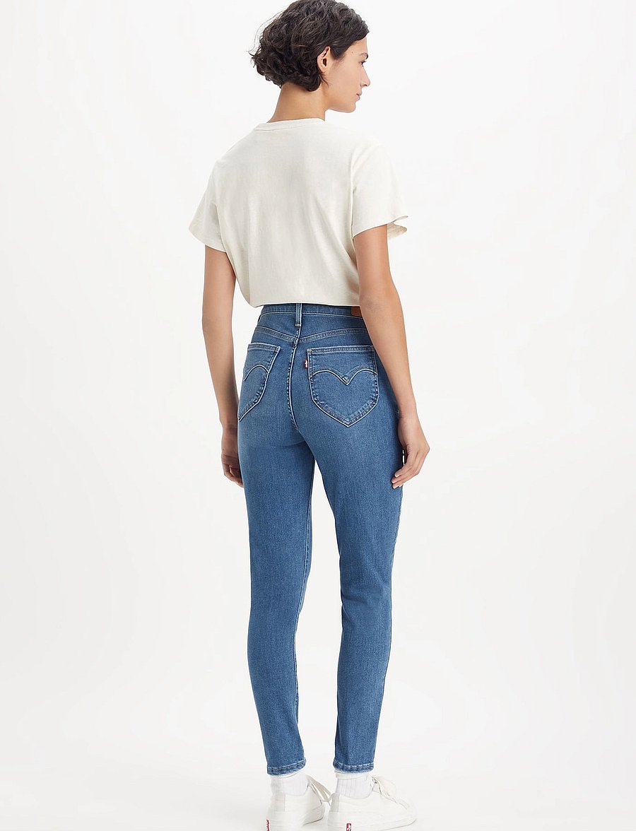 Levi's® - RETRO HIGH SKINNY RUN THE WORL - jeans skinny - med indigo - worn in - 4