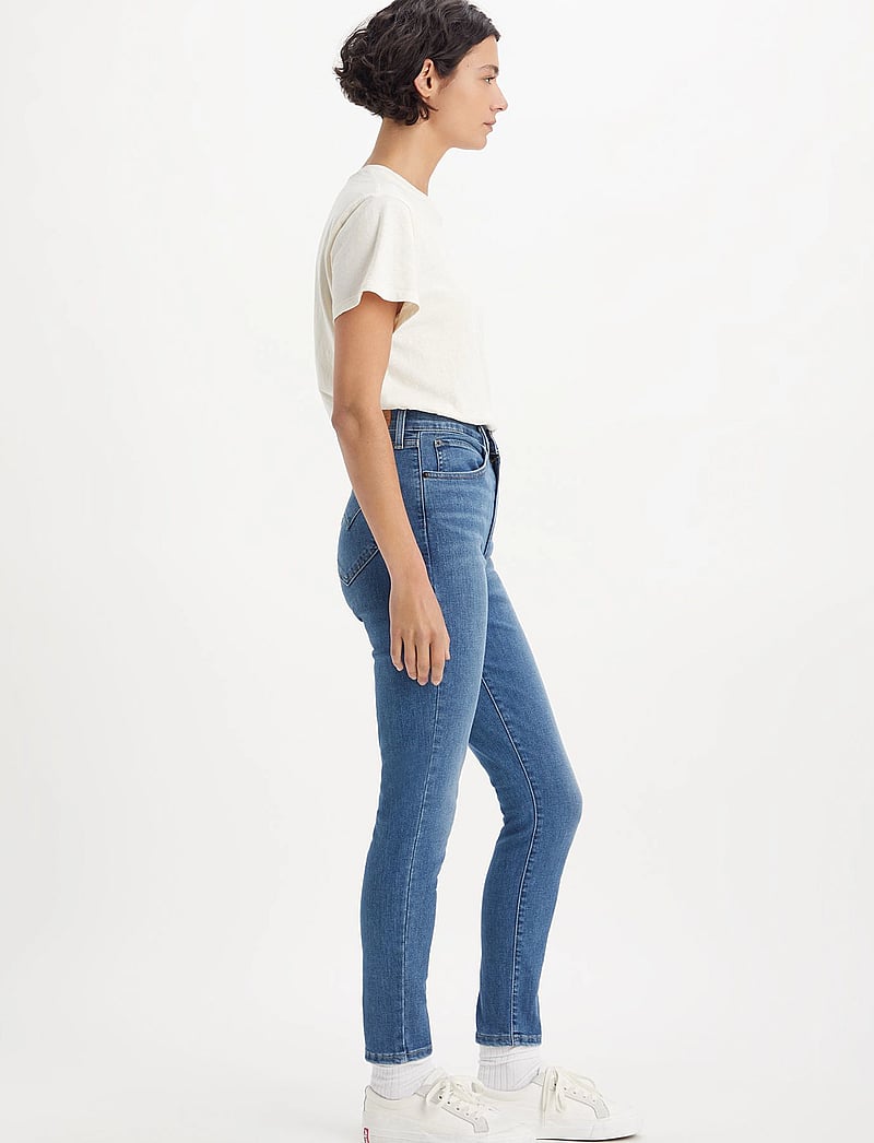 Levi's® - RETRO HIGH SKINNY RUN THE WORL - skinny jeans - med indigo - worn in - 5