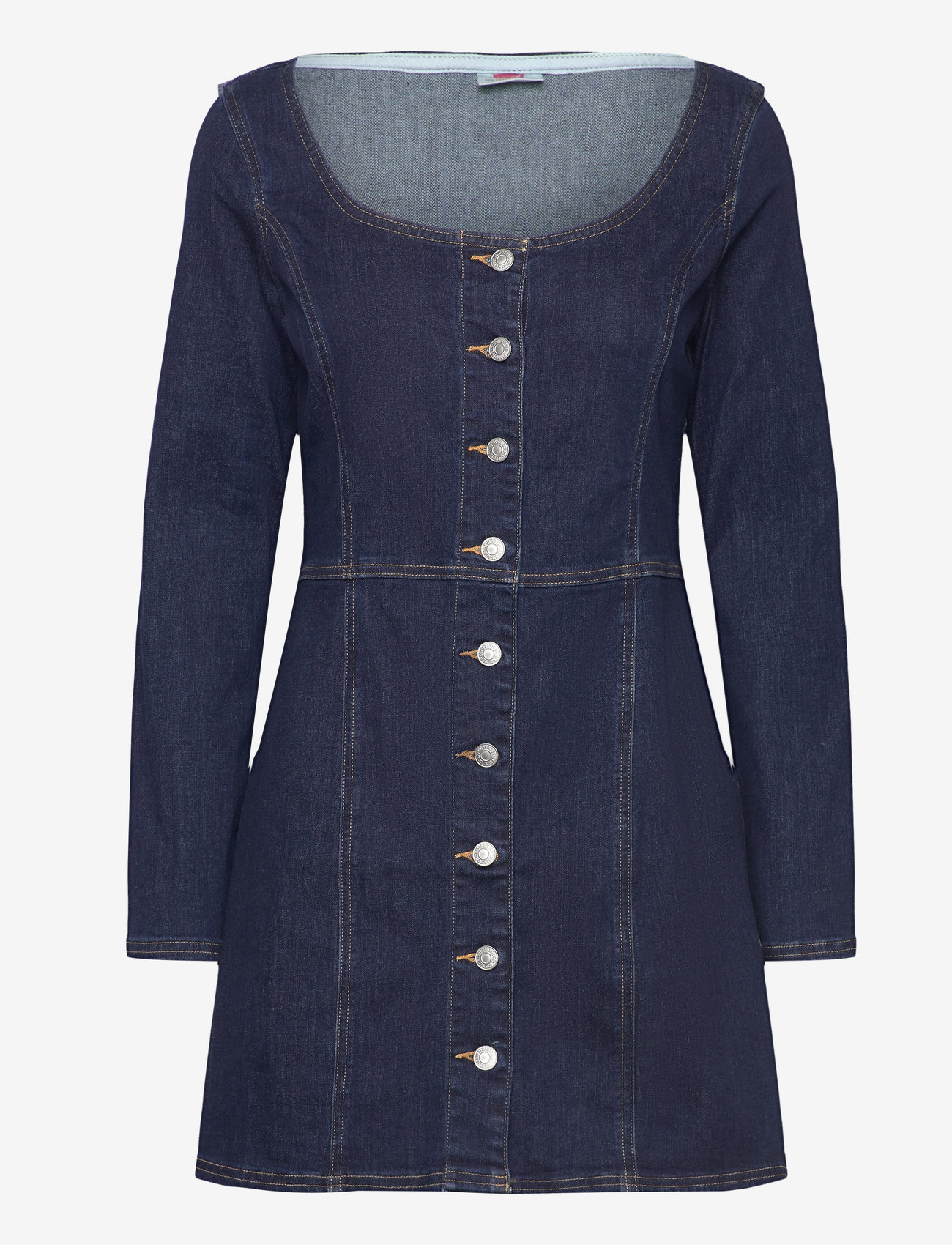 white christmas dresses Atlanta Denim Dress  Vestique