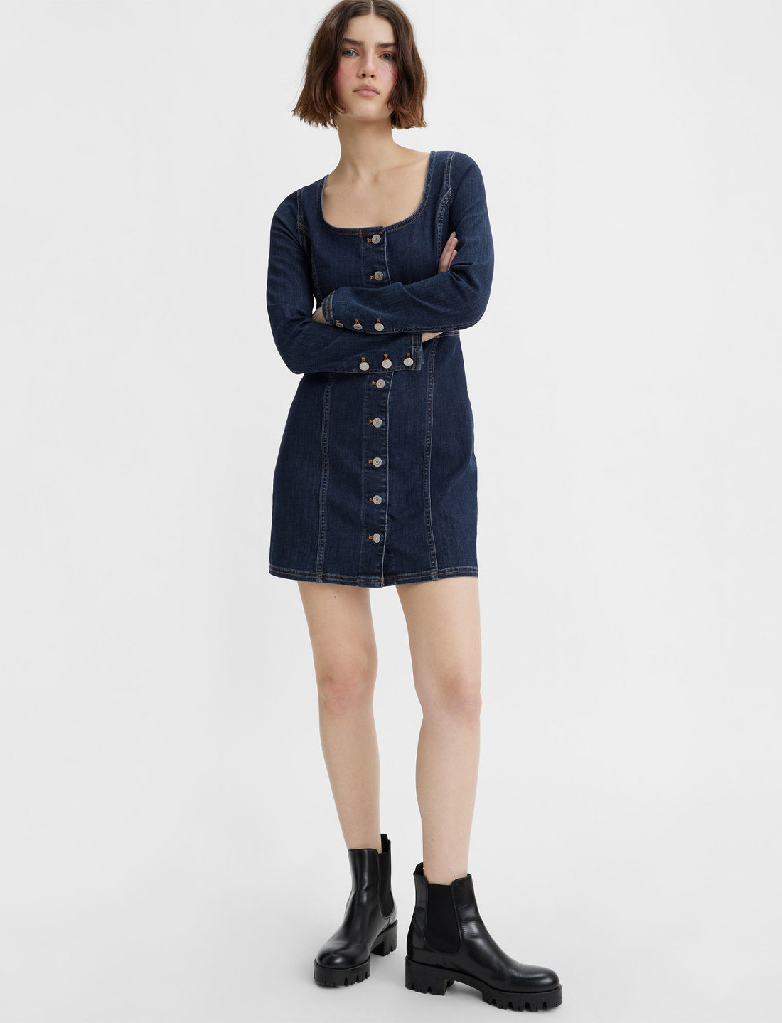 LEVI S Women Veda Denim Dress Cool Natasia Short Dresses