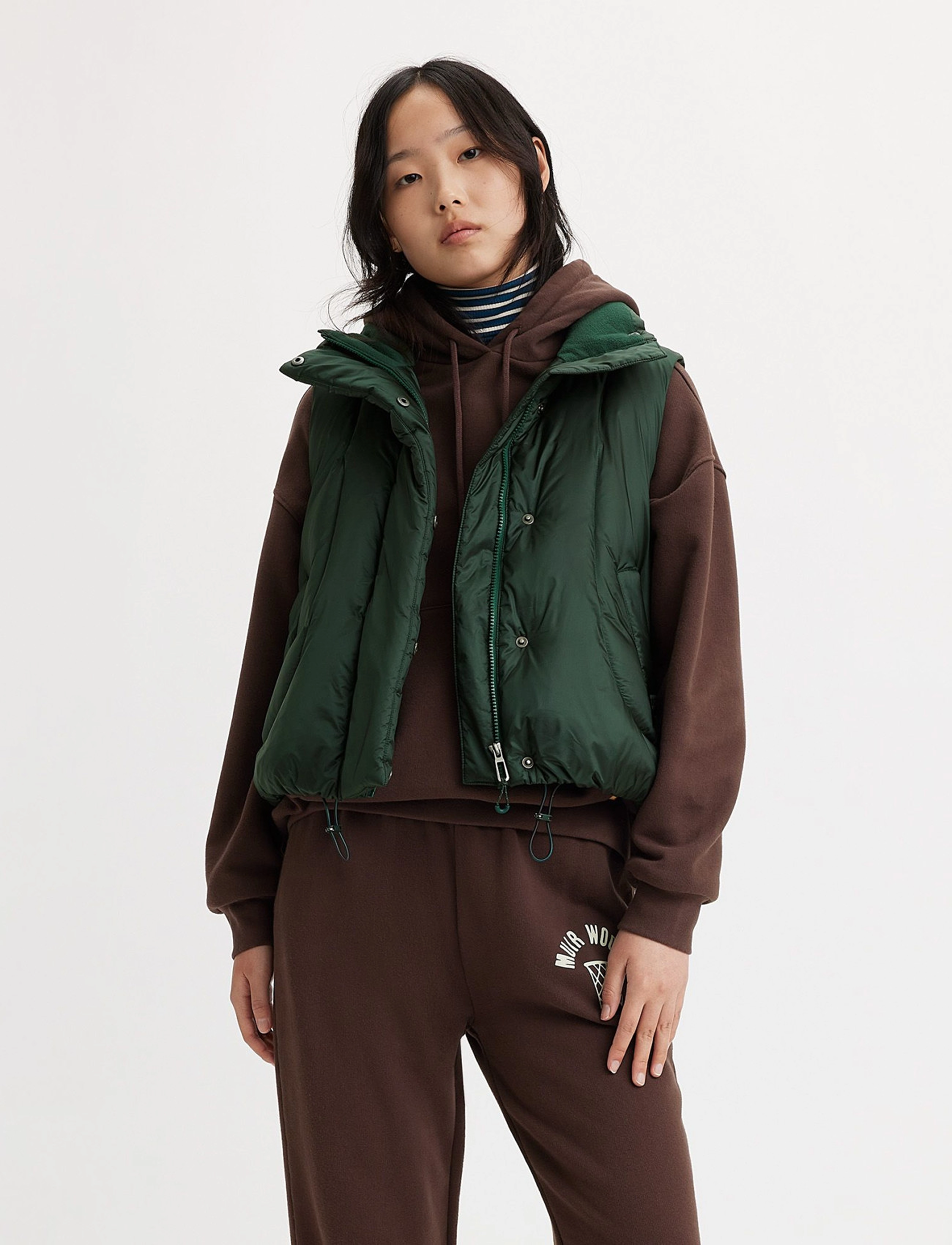LEVI´S Women - PILLOW BUBBLE VEST DARKEST SPR - greens - 4