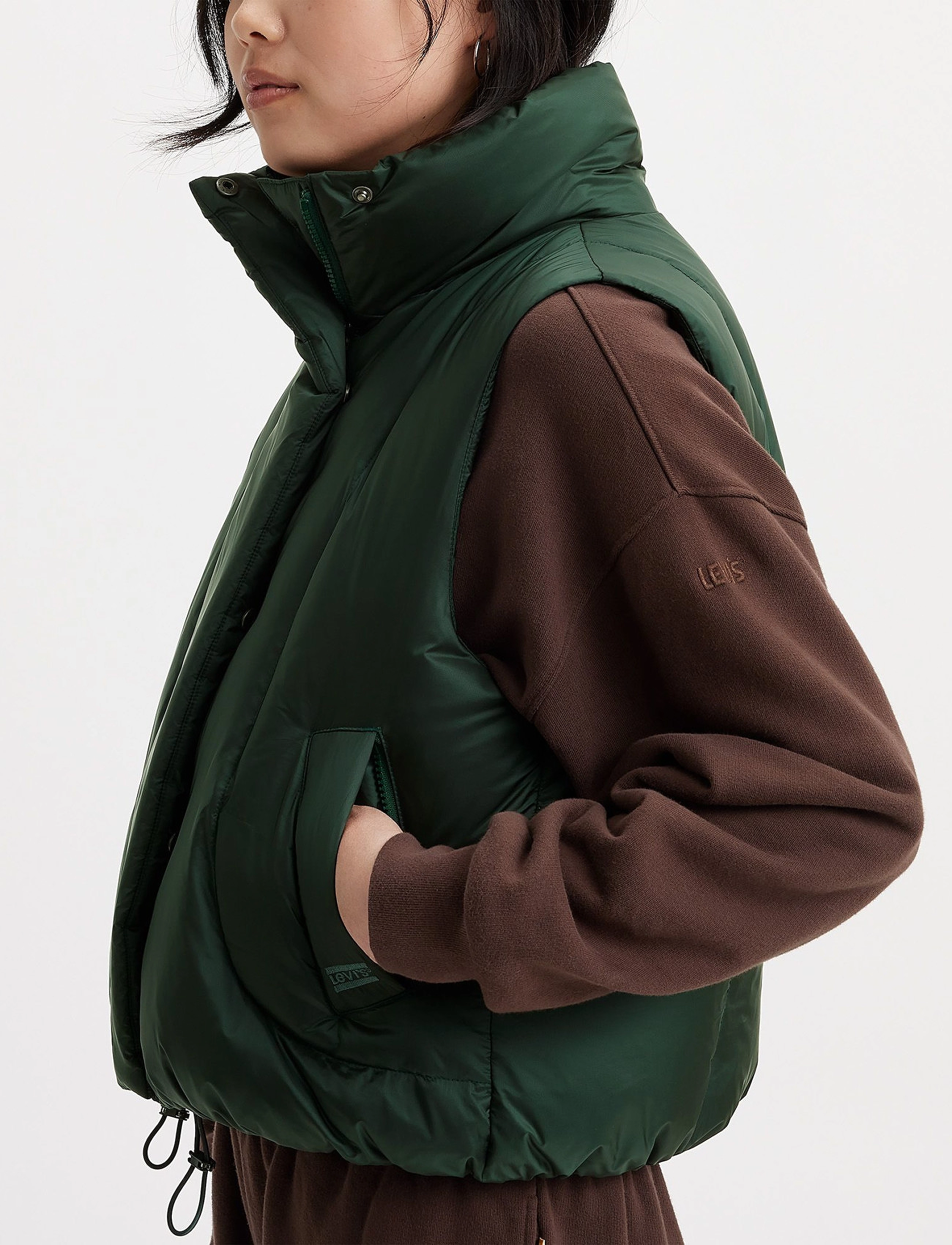 LEVI´S Women - PILLOW BUBBLE VEST DARKEST SPR - greens - 5