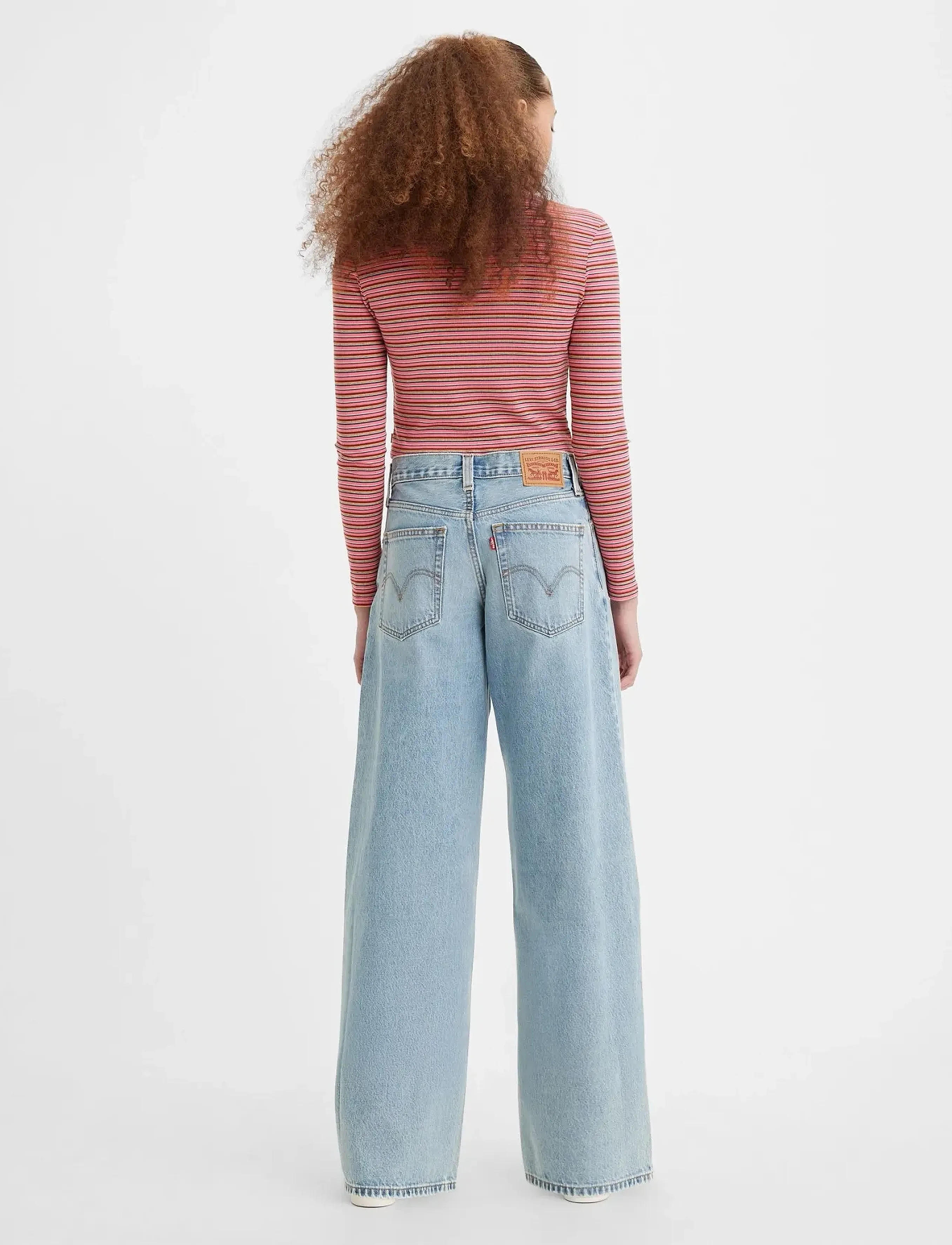 Levi's® - 94 BAGGY WIDE LEG LIGHT TOUCH - light indigo - worn in - 4