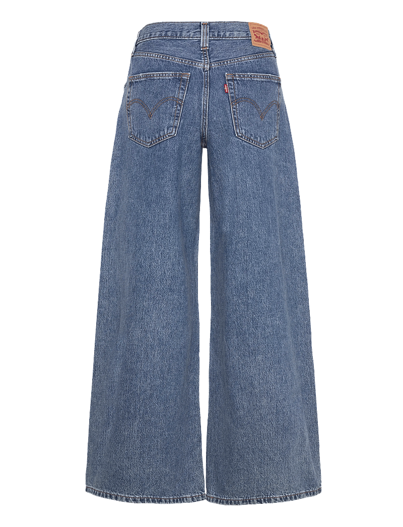 Levi's® - 94 BAGGY WIDE LEG TAKE CHANCES - hosen mit weitem bein - med indigo - worn in - 2