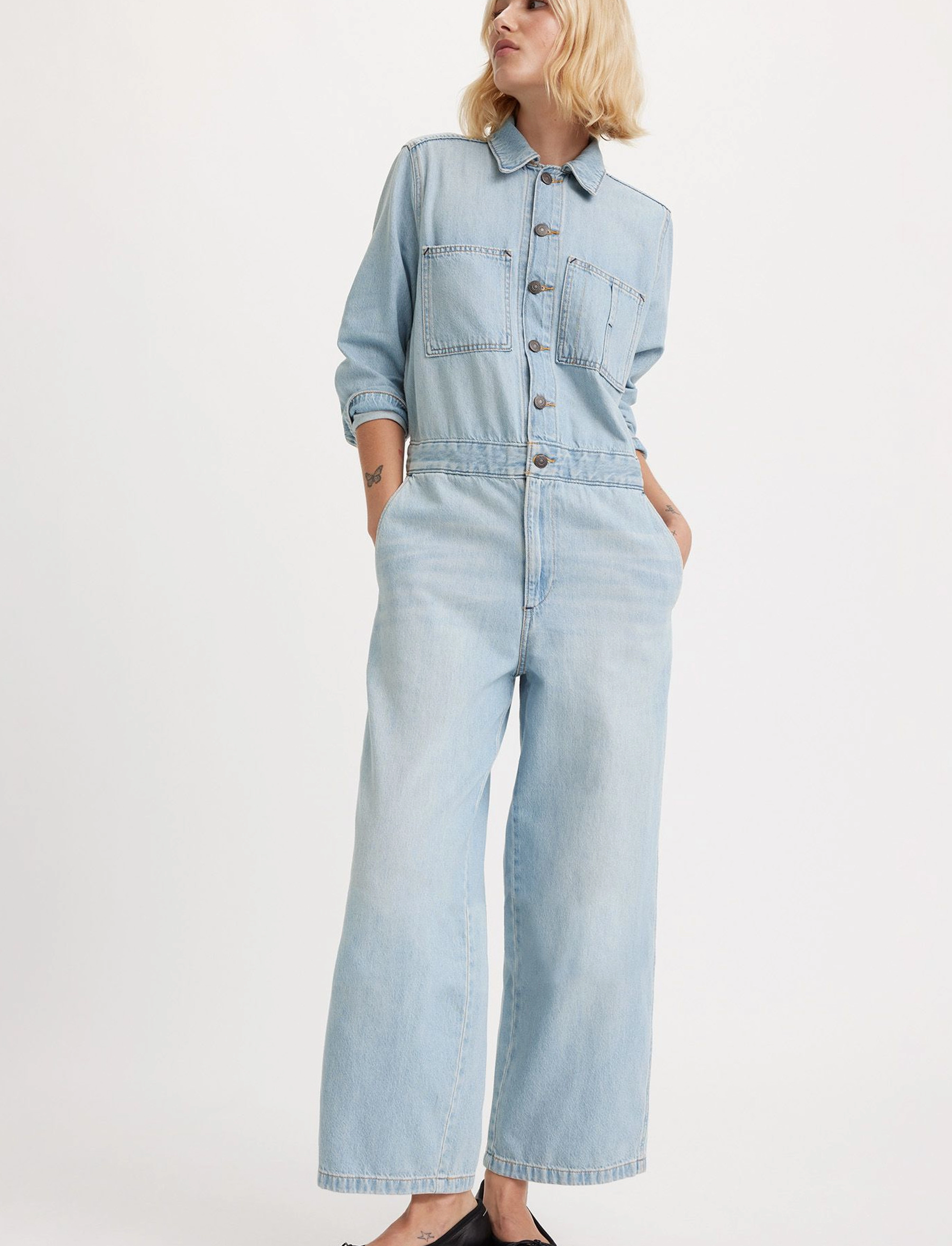Levi's Iconic Jumpsuit Celebrate The, S, Blue, Underdele > Jumpsuits, Dame