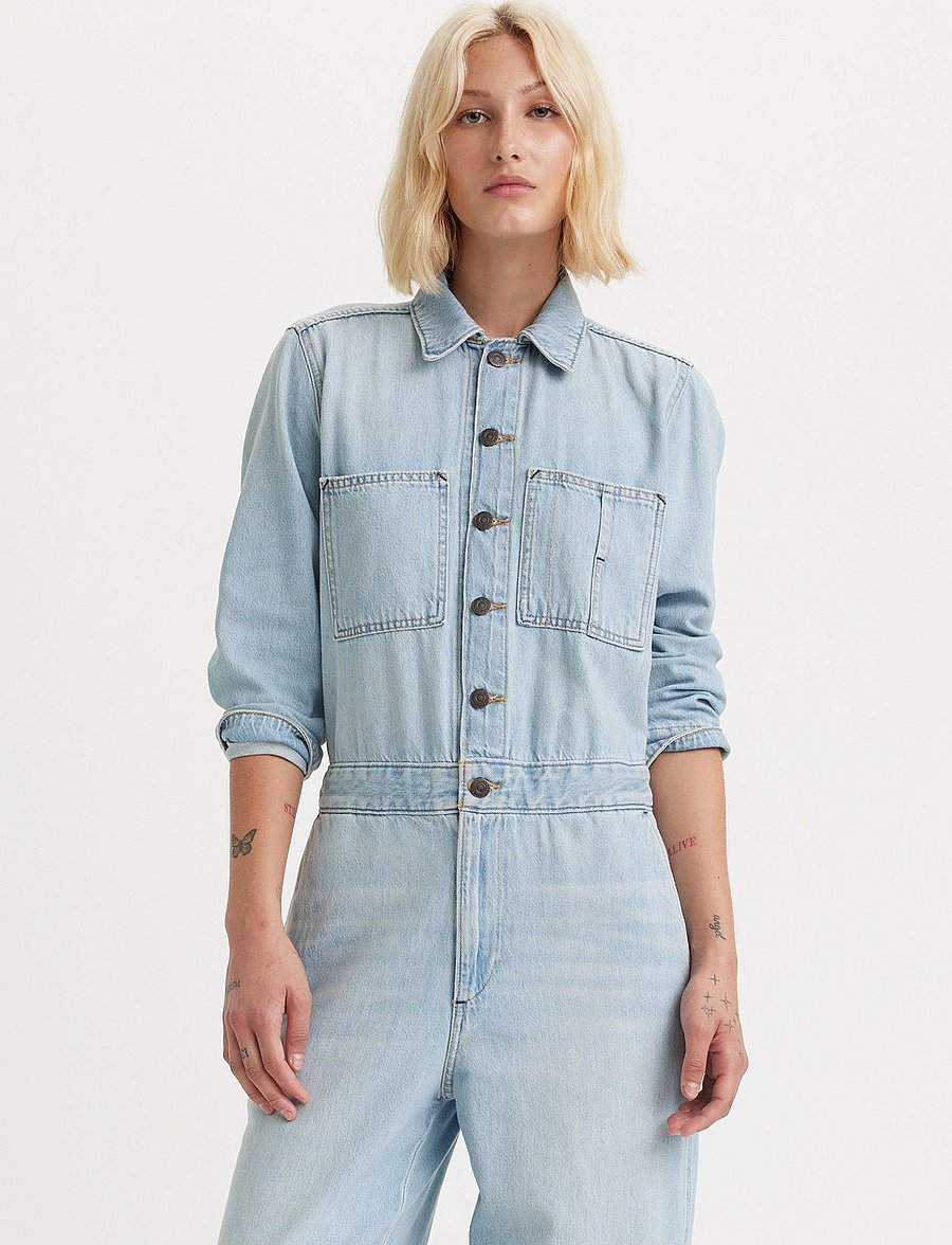Levi's® - ICONIC JUMPSUIT CELEBRATE THE - jumpsuits - med indigo - worn in - 3