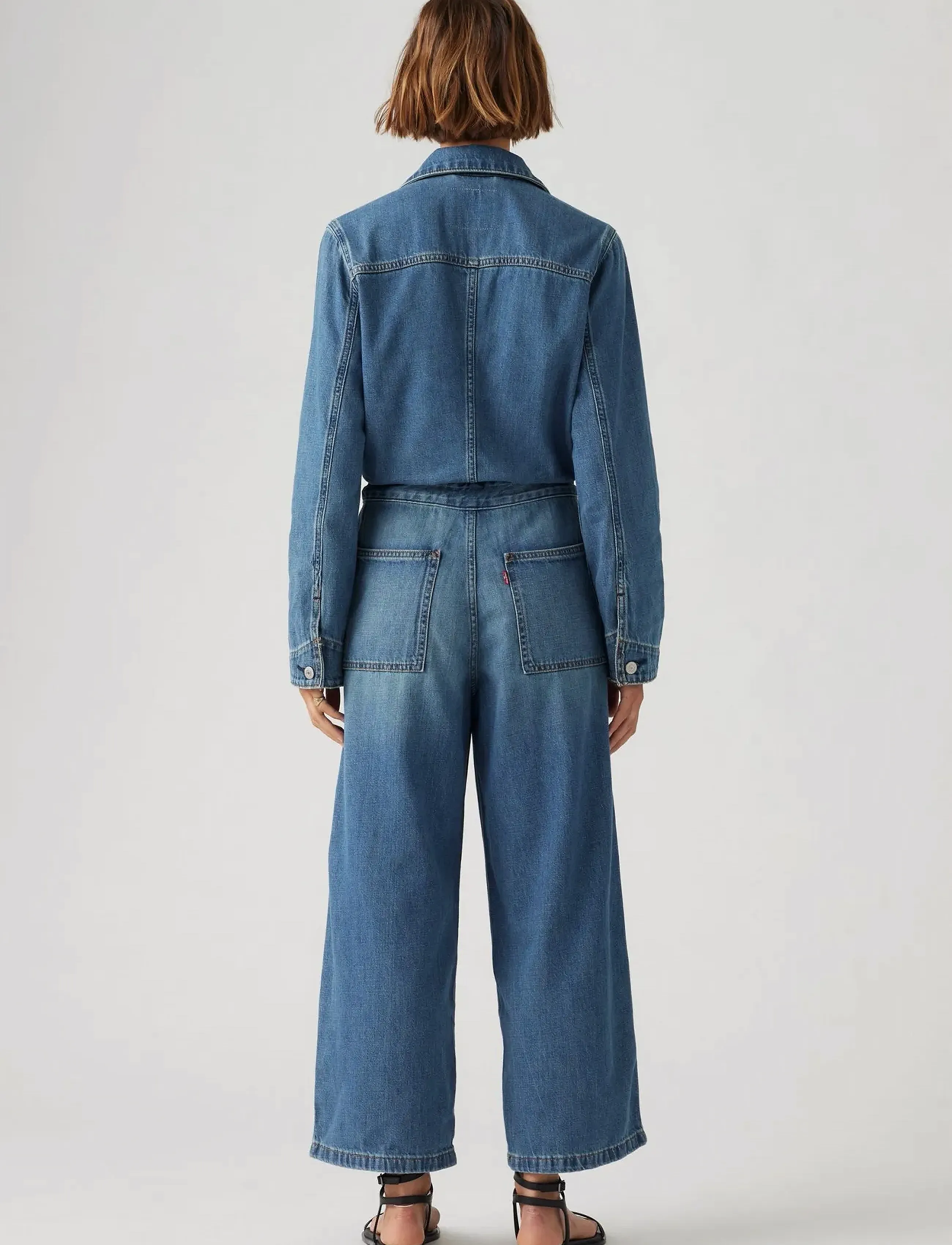 Levi's® - ICONIC JUMPSUIT STOP FLAXING J - med indigo - worn in - 4