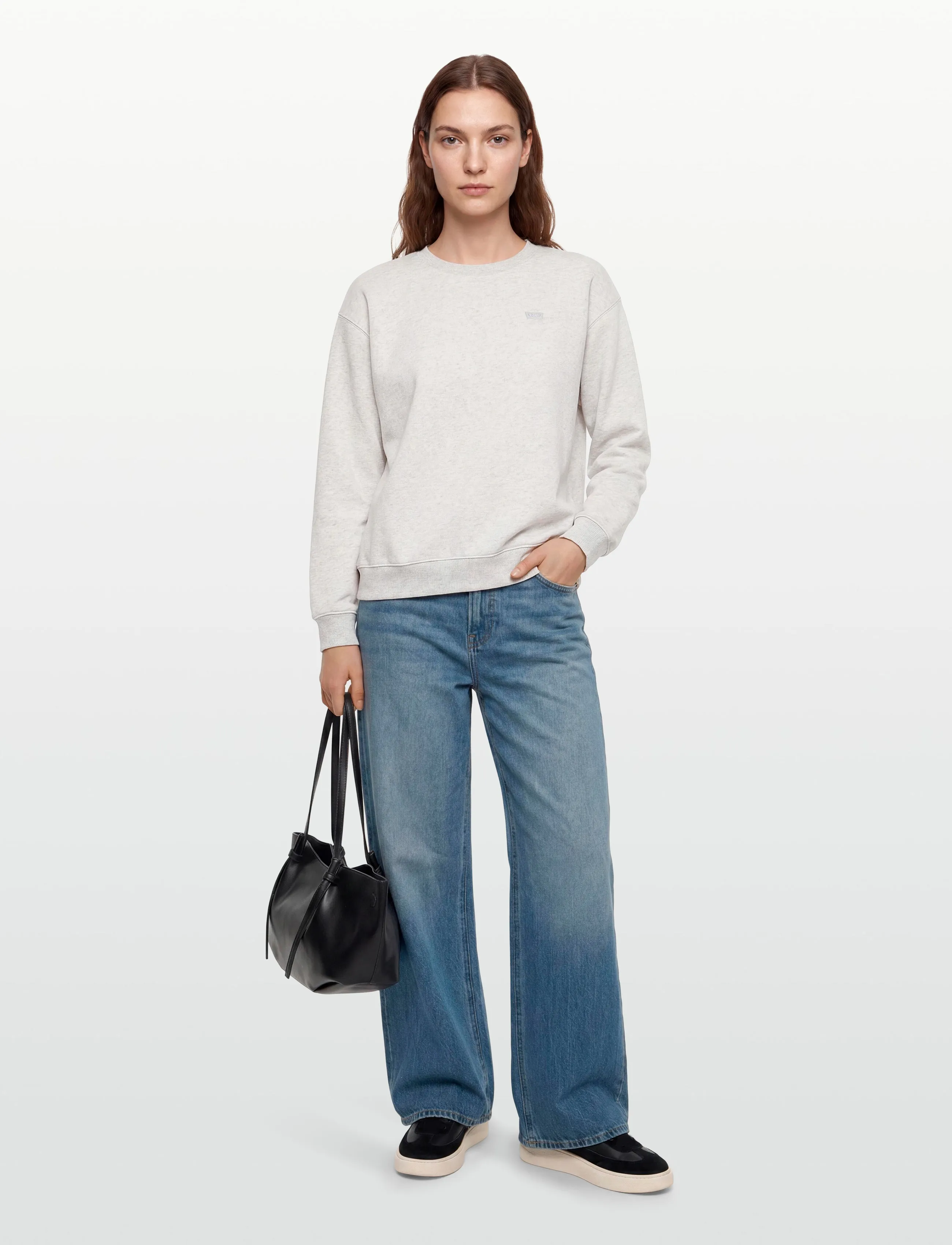 Levi's® - EVERYDAY SWEATSHIRT ORBIT HEAT - sweatshirts & hættetrøjer - greys - 0