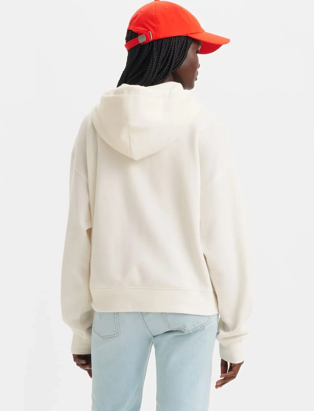 Levi's® - EVERYDAY ZIP HOODIE SUGAR SWIZ - hættetrøjer - whites - 3