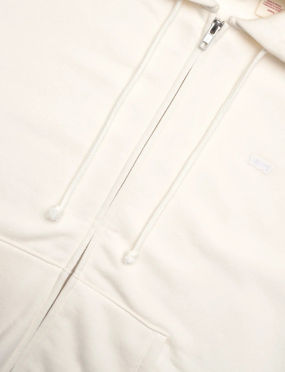 Levi's® - EVERYDAY ZIP HOODIE SUGAR SWIZ - hættetrøjer - whites - 4