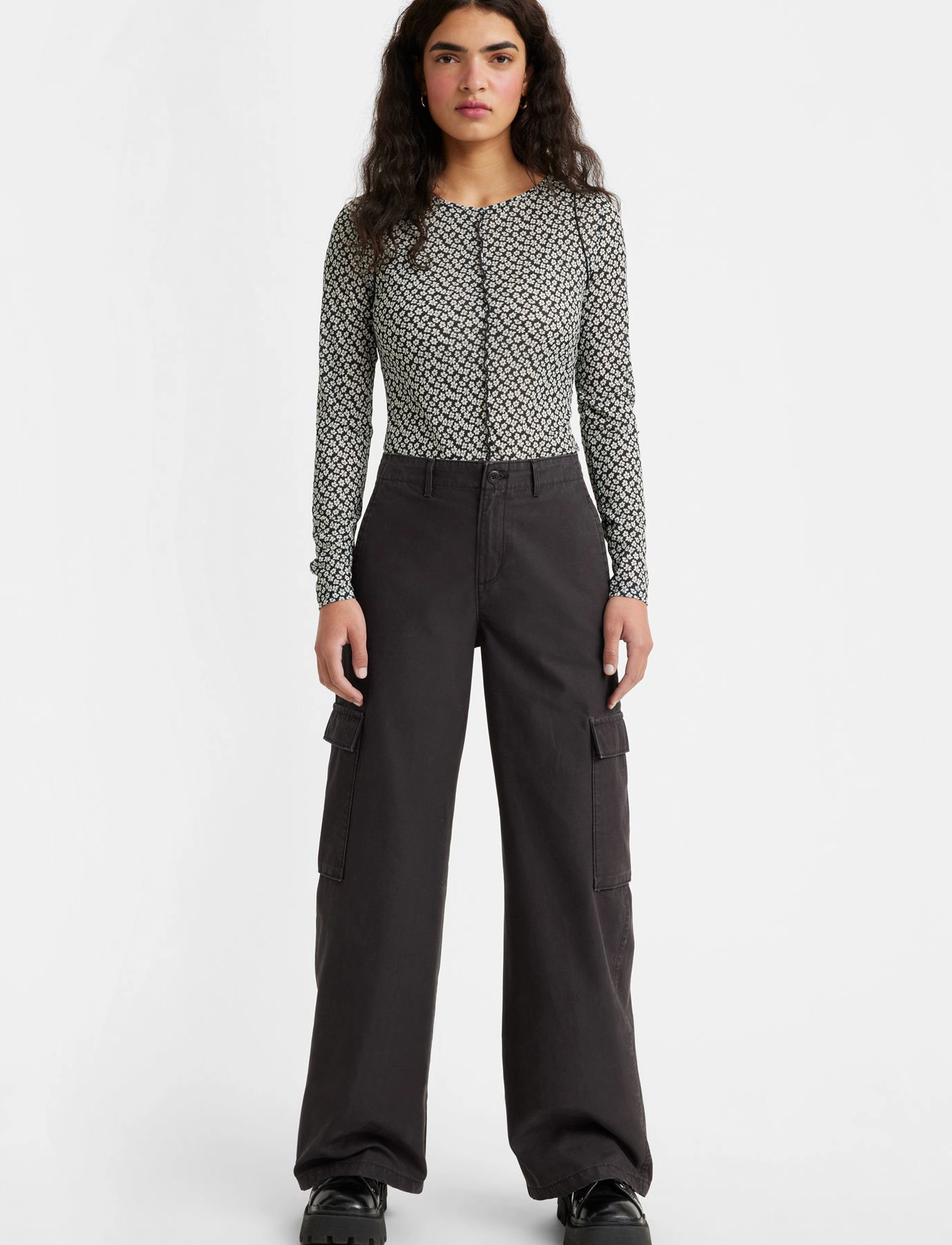 Levi's® - BAGGY CARGO METEORITE - blacks - 3