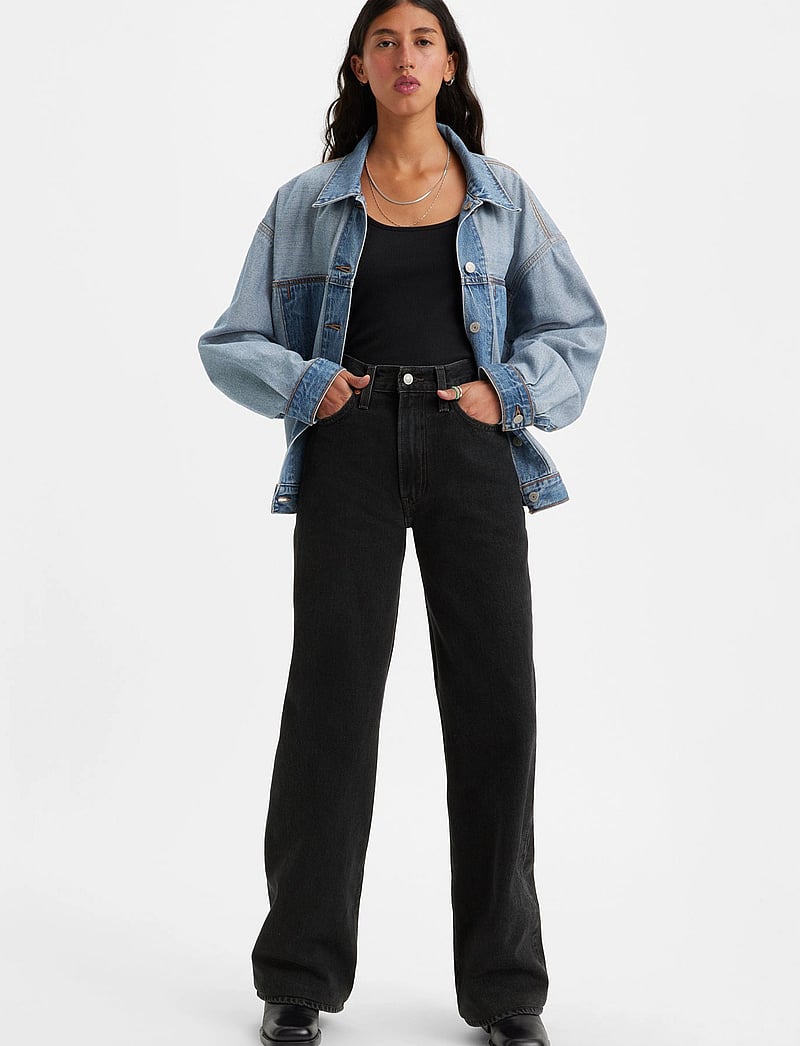 Levi's® - RIBCAGE WIDE LEG H223 ROSIE PO - vida jeans - blacks - 3