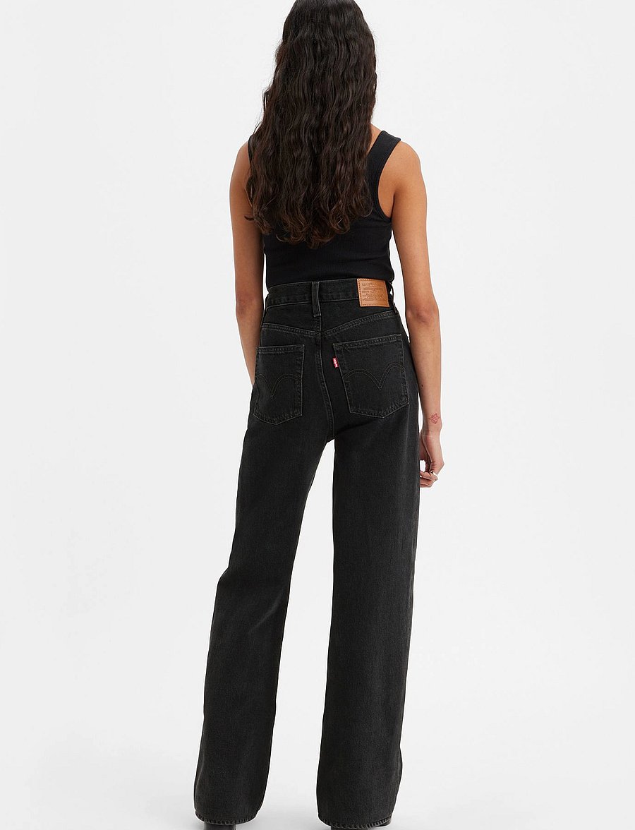 Levi's® - RIBCAGE WIDE LEG H223 ROSIE PO - wide leg jeans - blacks - 4