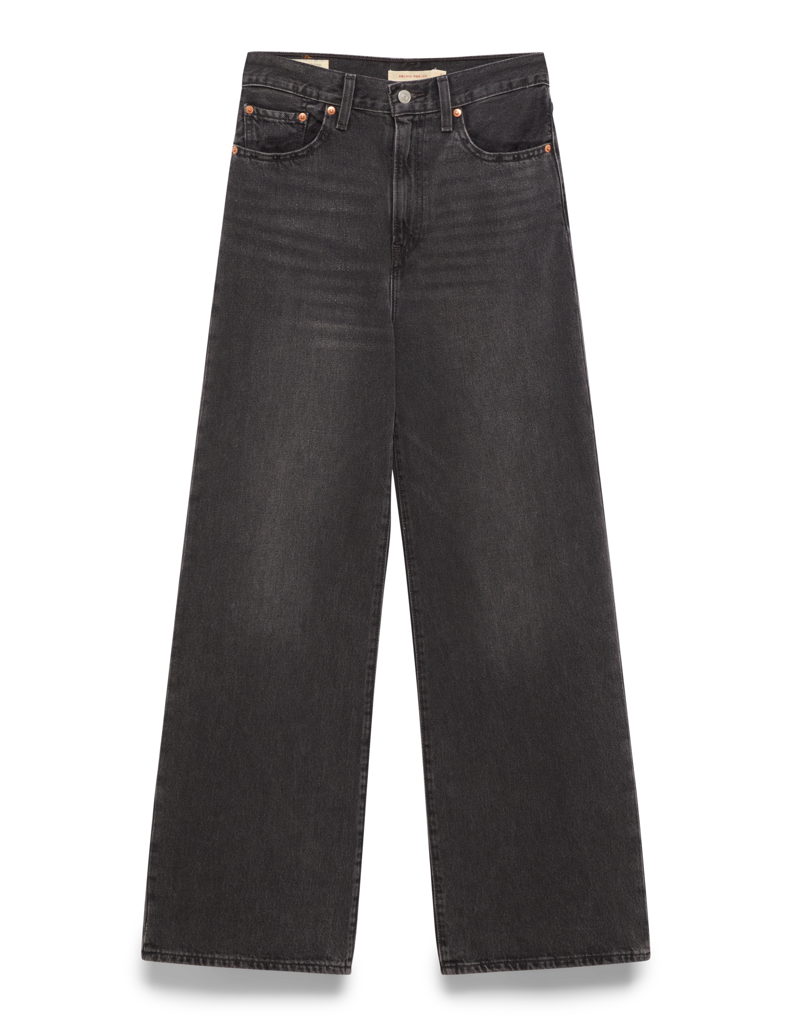 Levi's® RIBCAGE WIDE LEG H223 SWIPE UP - Kläder - BLACKS / black