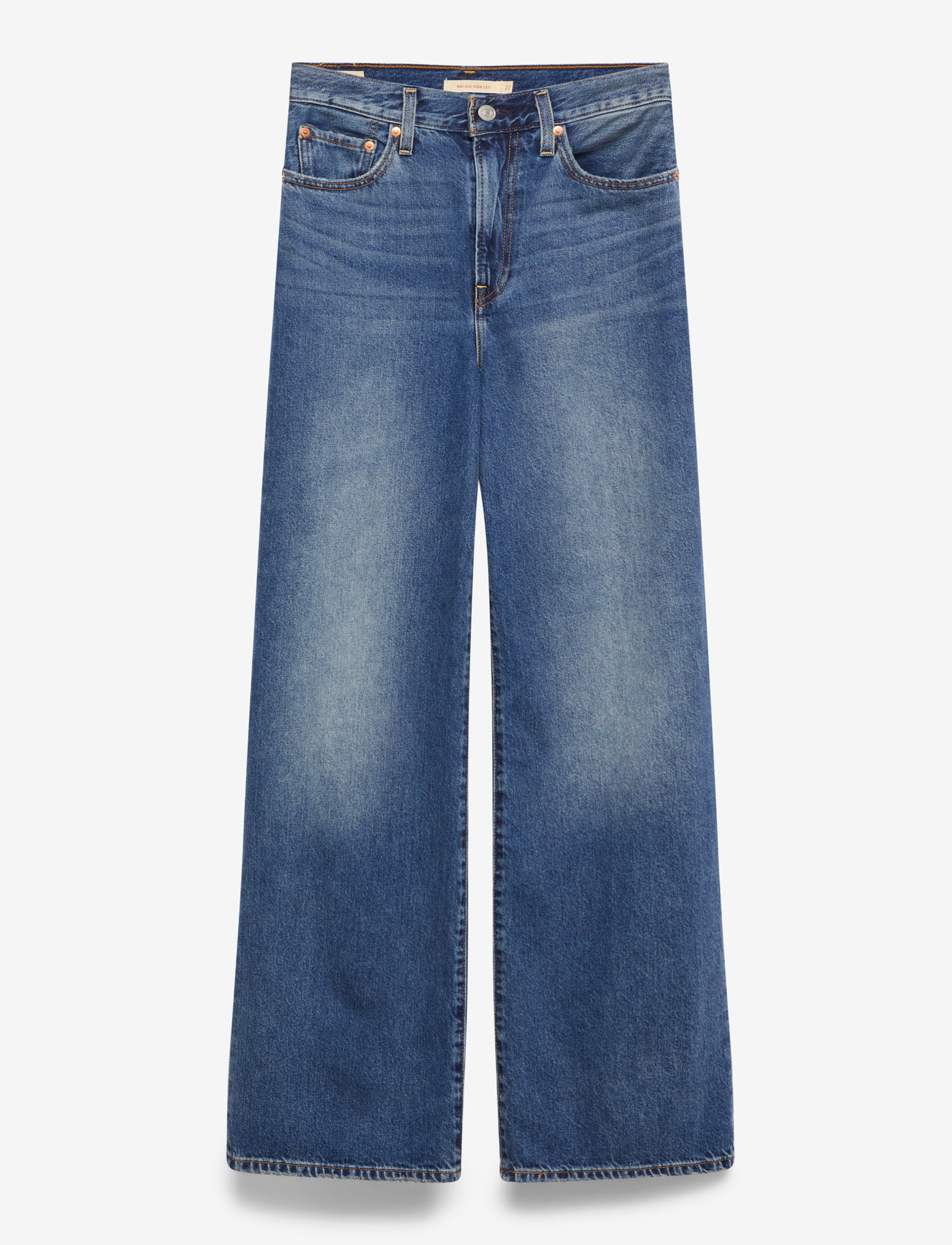 Levi's® - RIBCAGE WIDE LEG H223 POLAR PE - hosen mit weitem bein - dark indigo - worn in - 2