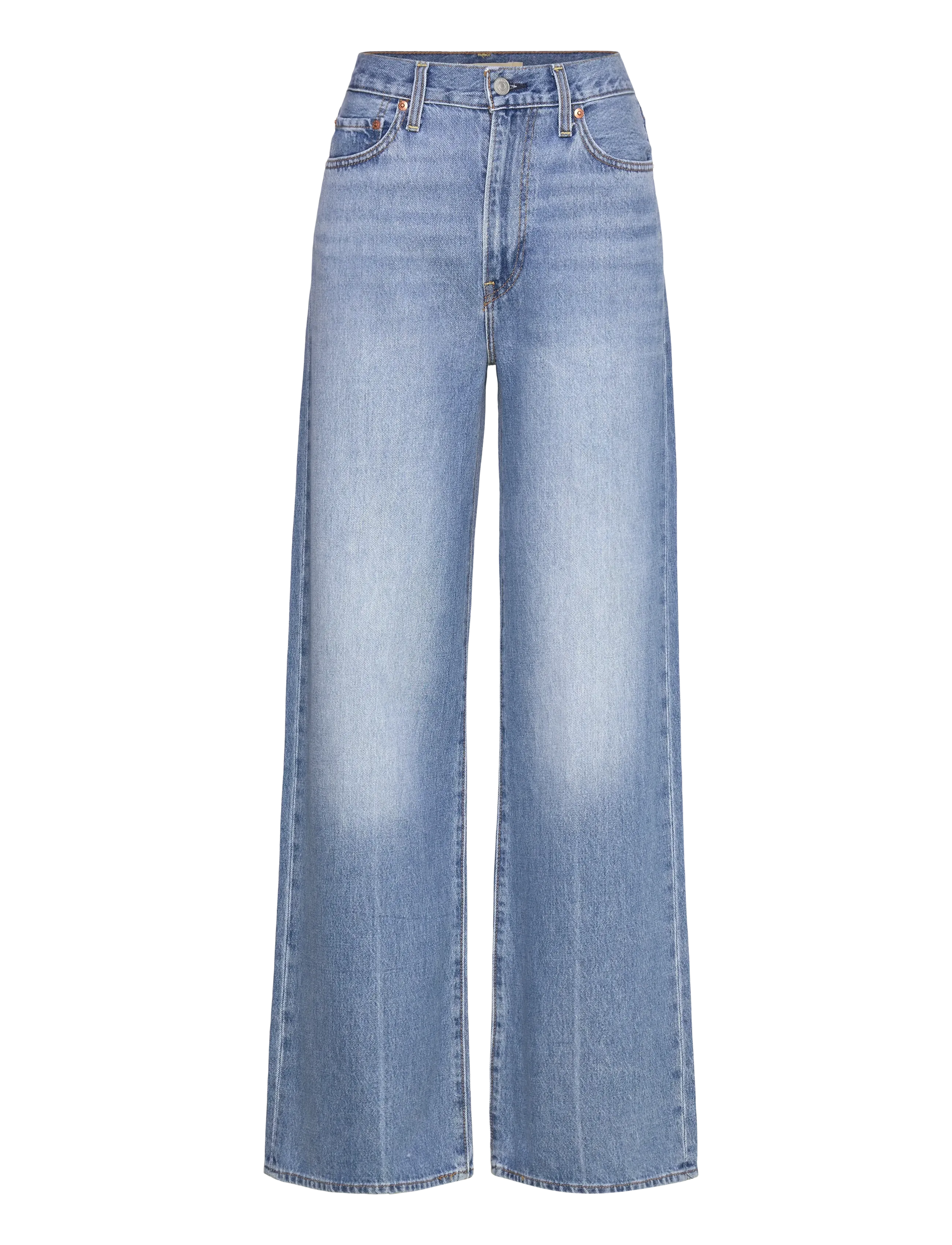 Levi's® RIBCAGE WIDE LEG H223 NOT THE - Jeans - MED INDIGO - WORN IN / blue