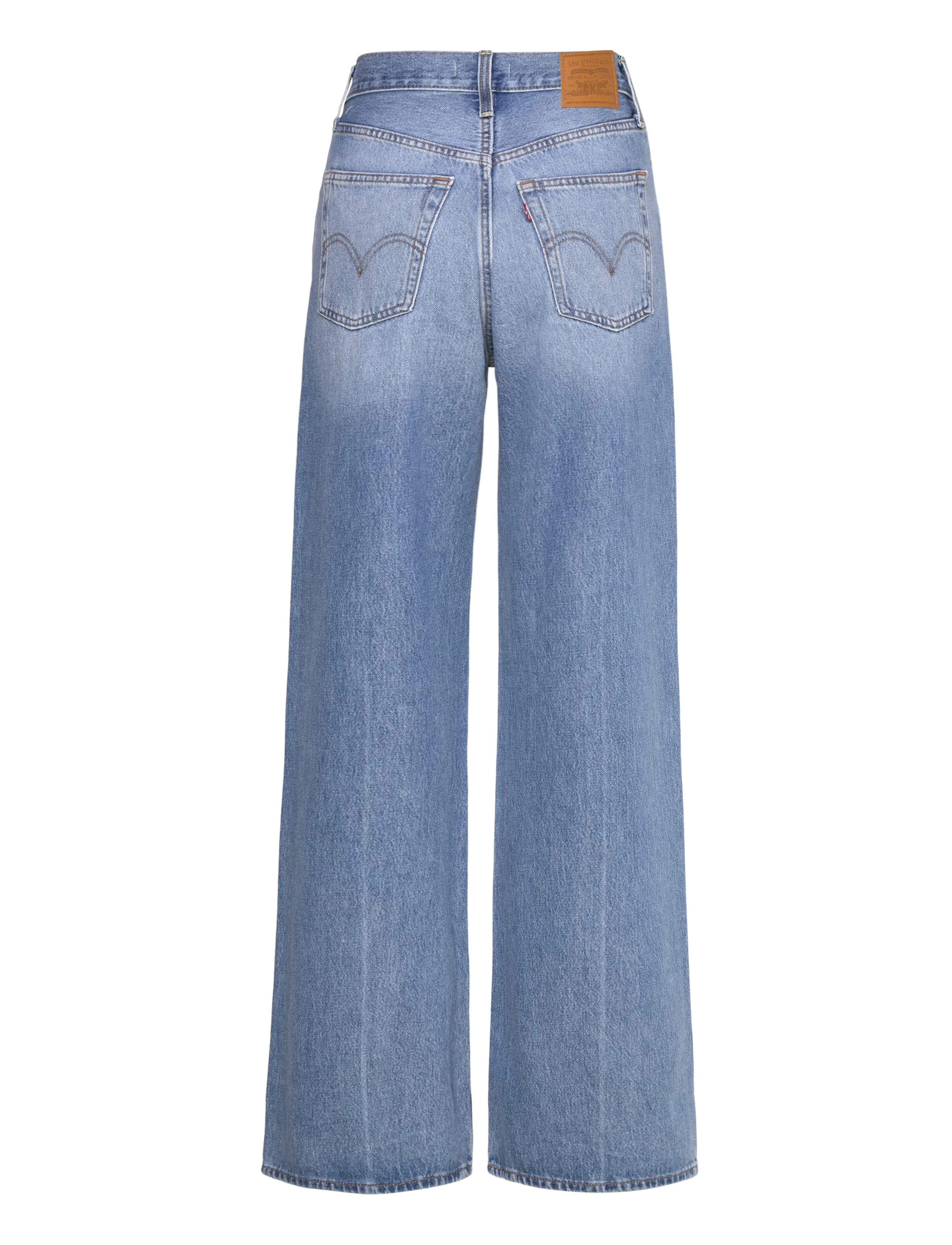 Levi's® - RIBCAGE WIDE LEG H223 NOT THE - pantalons larges - med indigo - worn in - 2