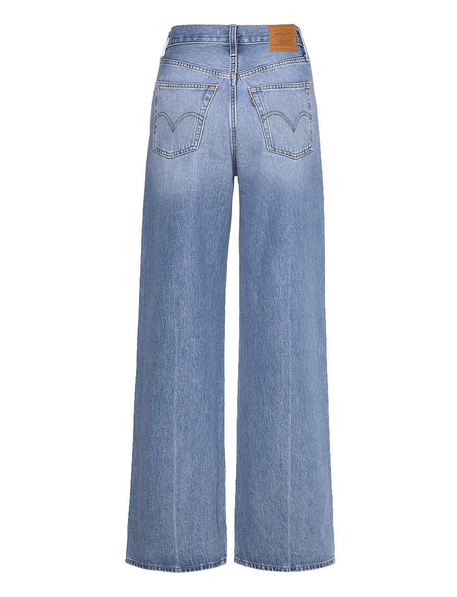 Levi's® - RIBCAGE WIDE LEG H223 NOT THE - jeans met wijde pijpen - med indigo - worn in - 2