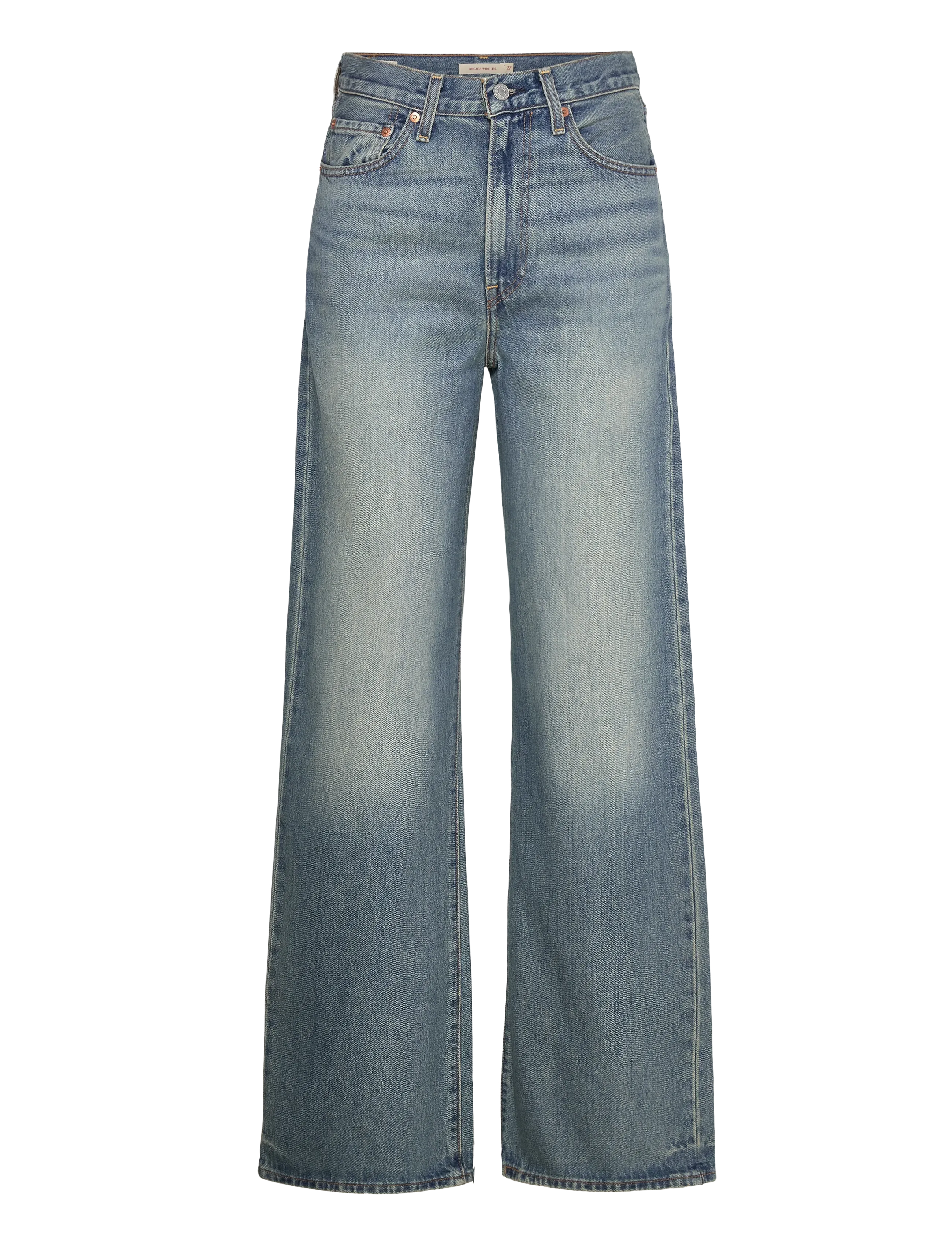 Levi's® RIBCAGE WIDE LEG H223 TINT STO - Kläder - MED INDIGO - WORN IN / blue