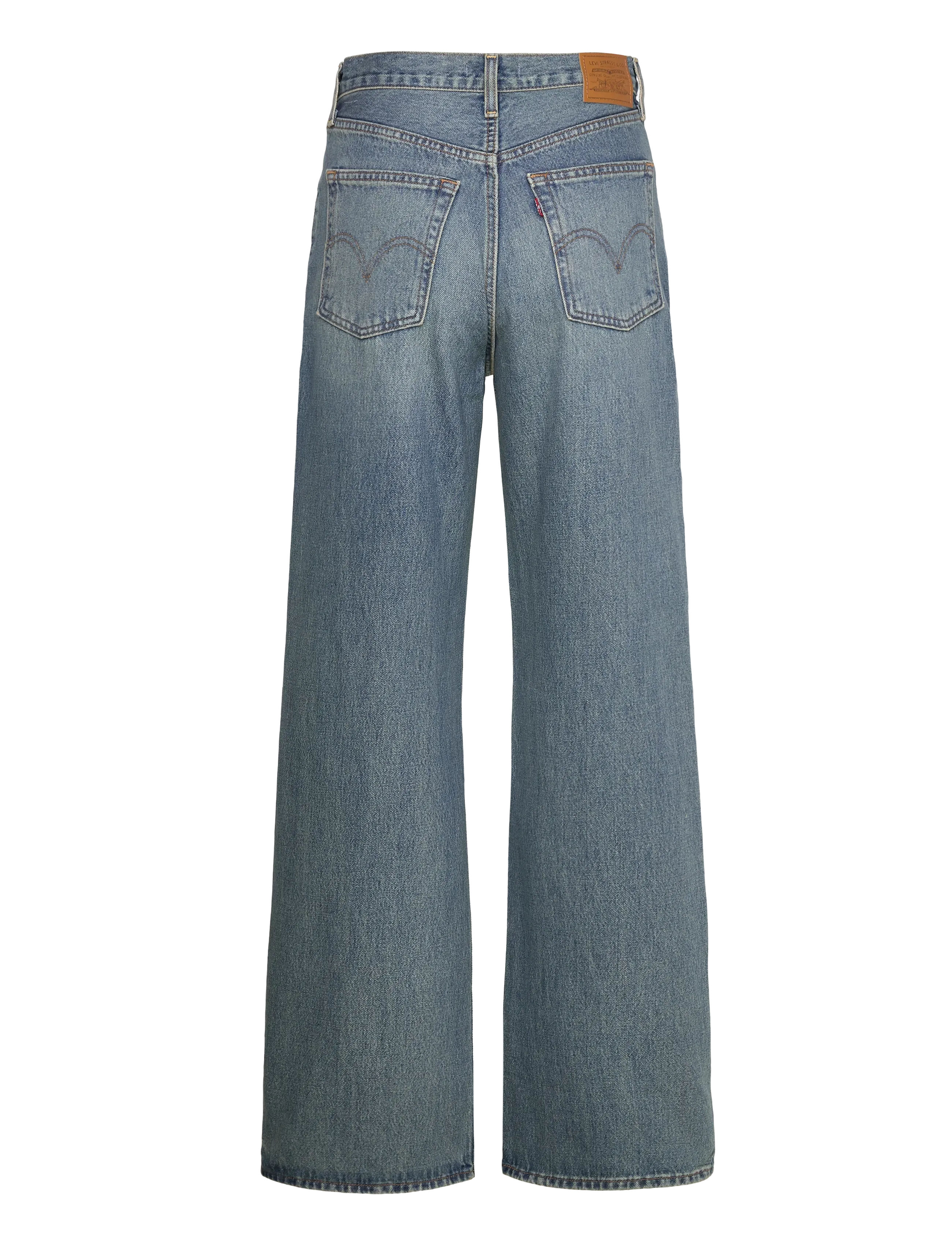 Levi's® - RIBCAGE WIDE LEG H223 TINT STO - pantalons larges - med indigo - worn in - 2