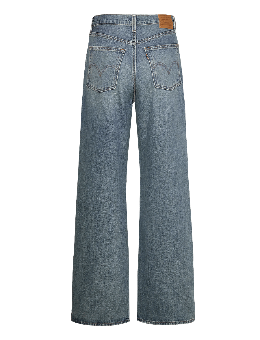 Levi's® - RIBCAGE WIDE LEG H223 TINT STO - pantalons larges - med indigo - worn in - 2