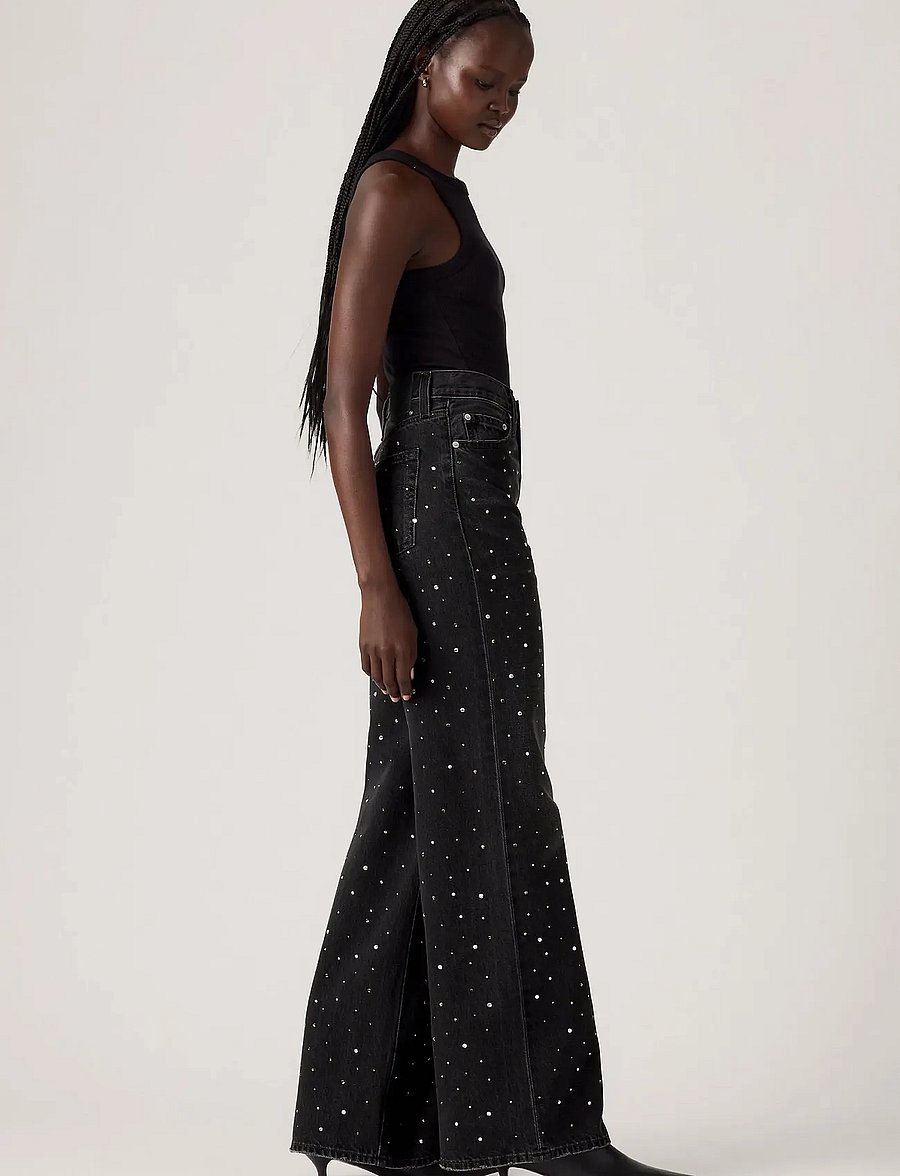 Levi's® - RIBCAGE WIDE LEG H223 DAZZLE M - blacks - 3