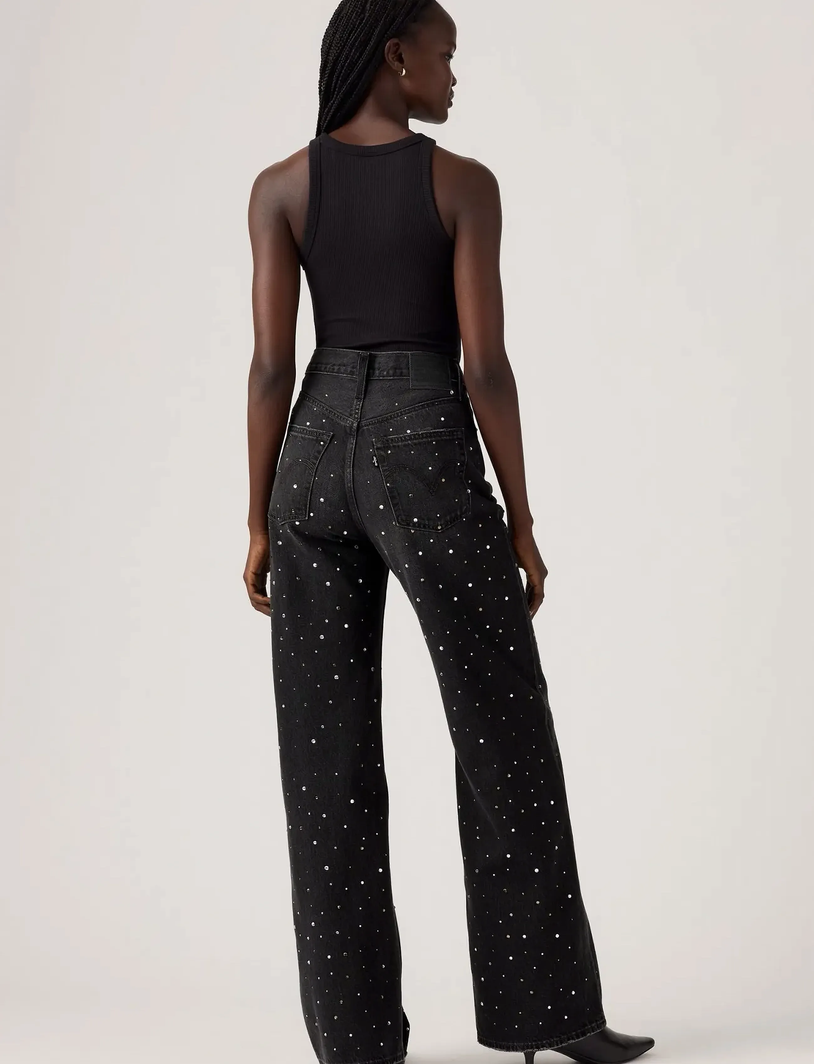 Levi's® - RIBCAGE WIDE LEG H223 DAZZLE M - blacks - 4