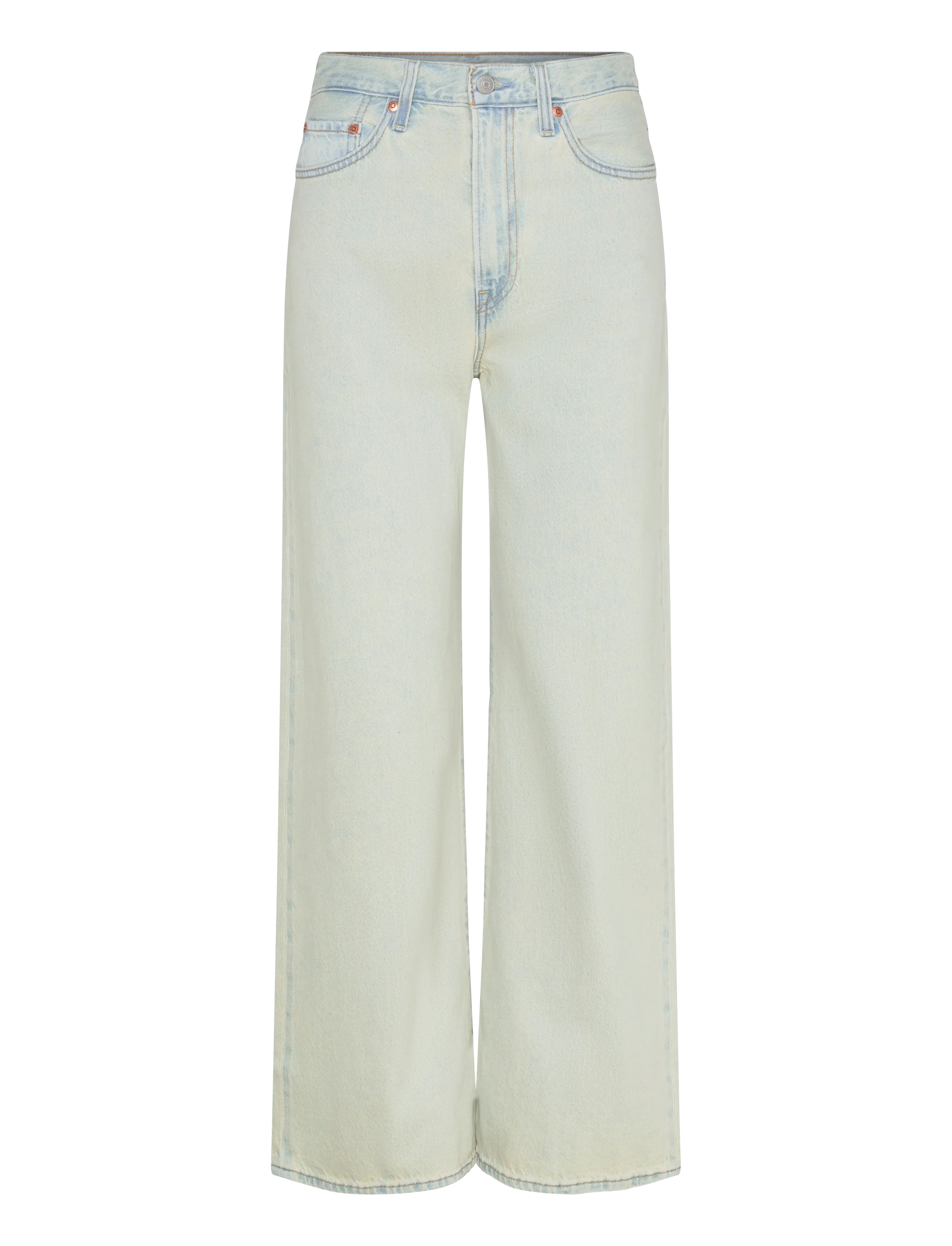 Levi's® RIBCAGE WIDE LEG H223 DE ORO - Jeans - LIGHT INDIGO - FLAT FINIS / blue