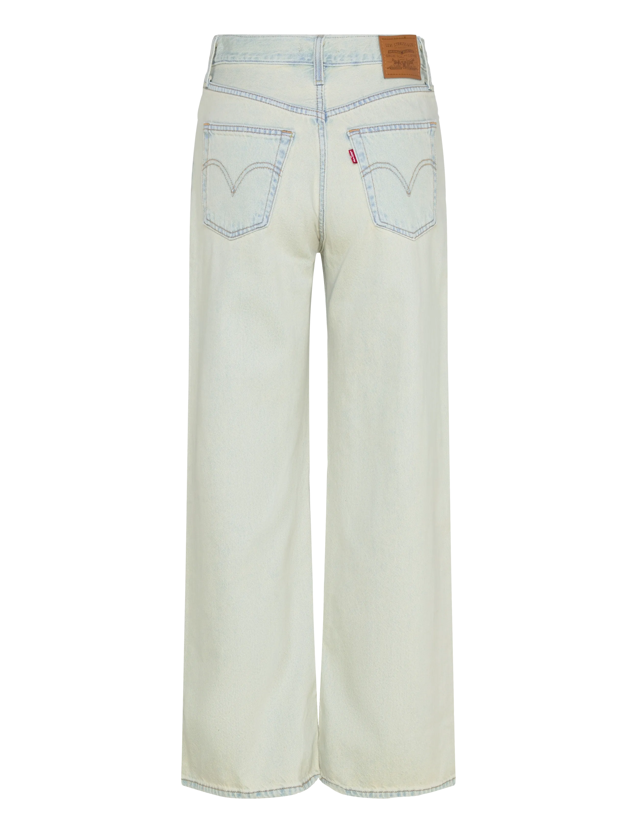 Levi's® - RIBCAGE WIDE LEG H223 DE ORO - hosen mit weitem bein - light indigo - flat finis - 2