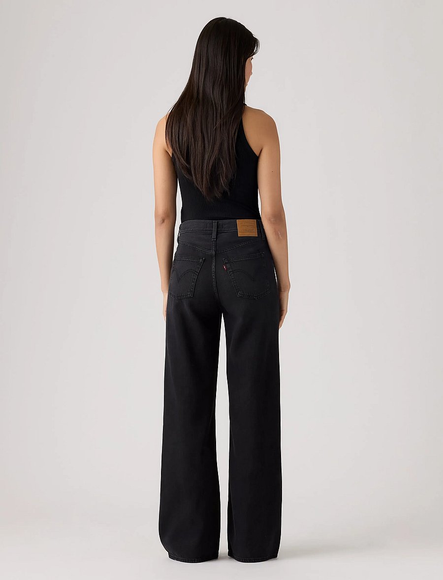 Levi's® - RIBCAGE WIDE LEG H223 NONE YOU - brede jeans - blacks - 4