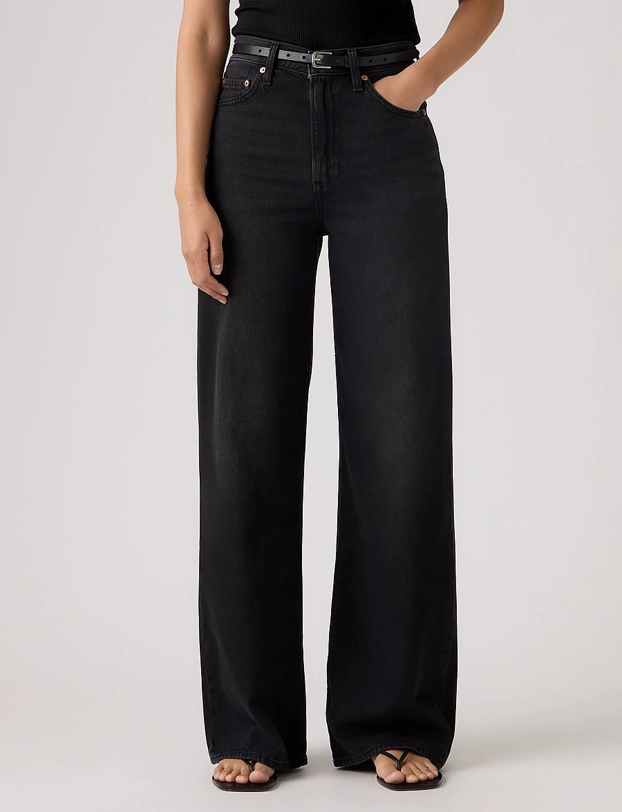 Levi's® - RIBCAGE WIDE LEG H223 NONE YOU - brede jeans - blacks - 5