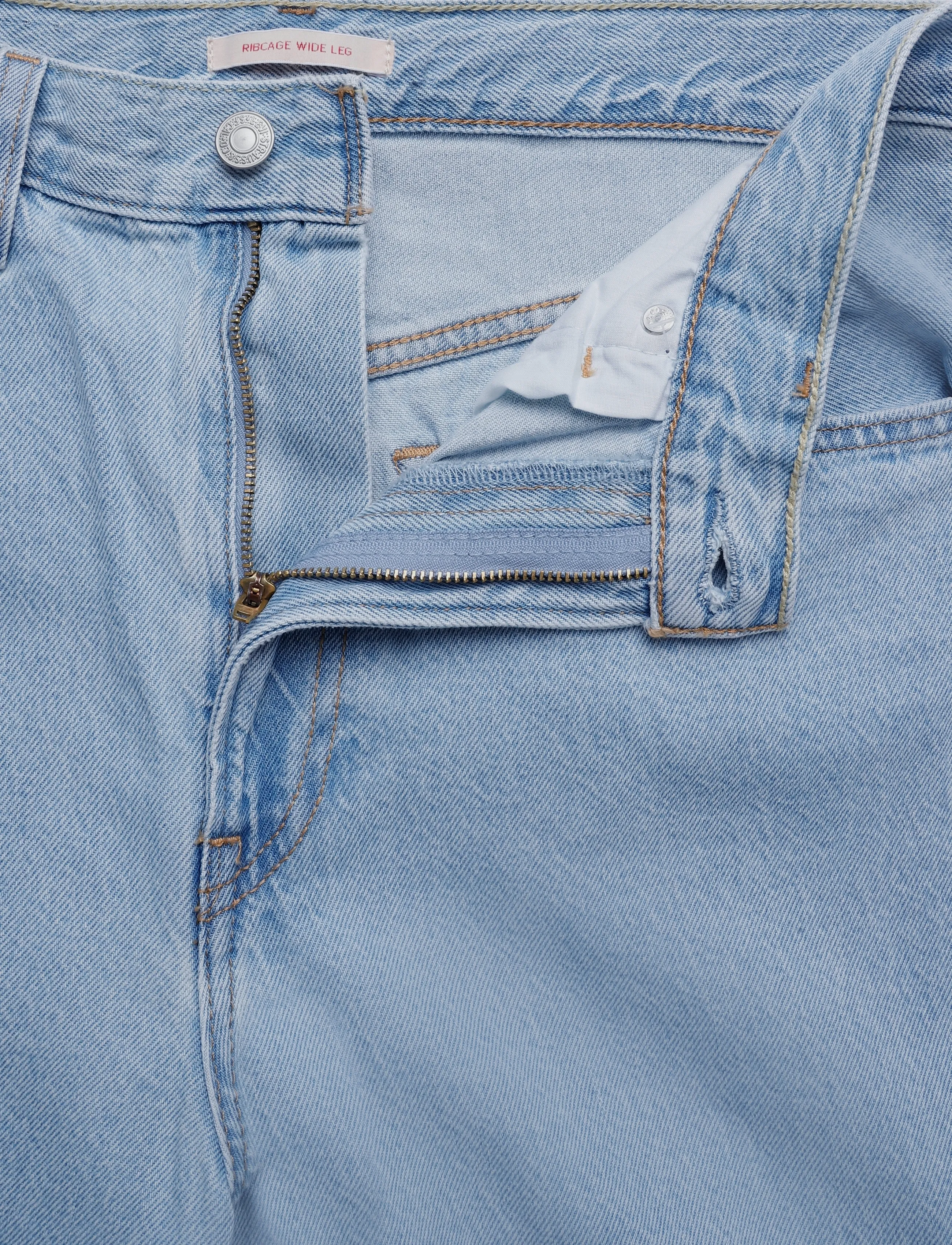 Levi's® - RIBCAGE WIDE LEG H223 OF COURS - laia säärega teksad - med indigo - flat finish - 3