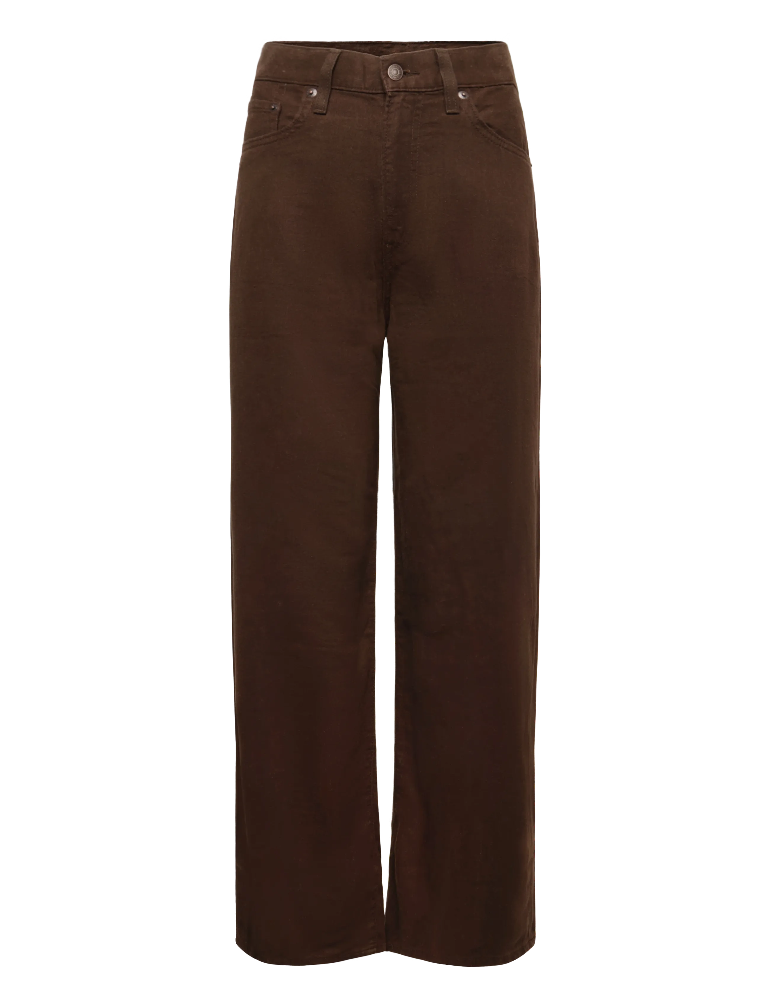Levi's® - RIBCAGE WIDE LEG H223 HOT FUDG - leinenhosen - browns - 1