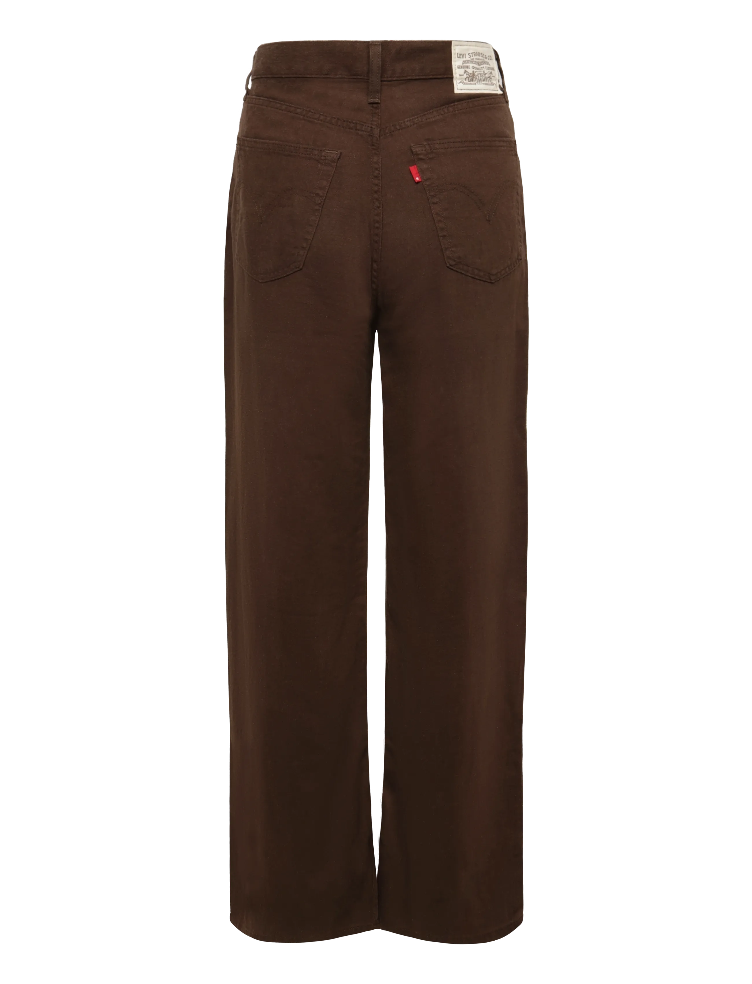 Levi's® - RIBCAGE WIDE LEG H223 HOT FUDG - leinenhosen - browns - 2