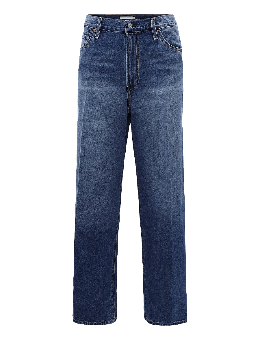 Levi's® - RIBCAGE WIDE LEG H223 MAYBE AN - wide leg jeans - med indigo - worn in - 0